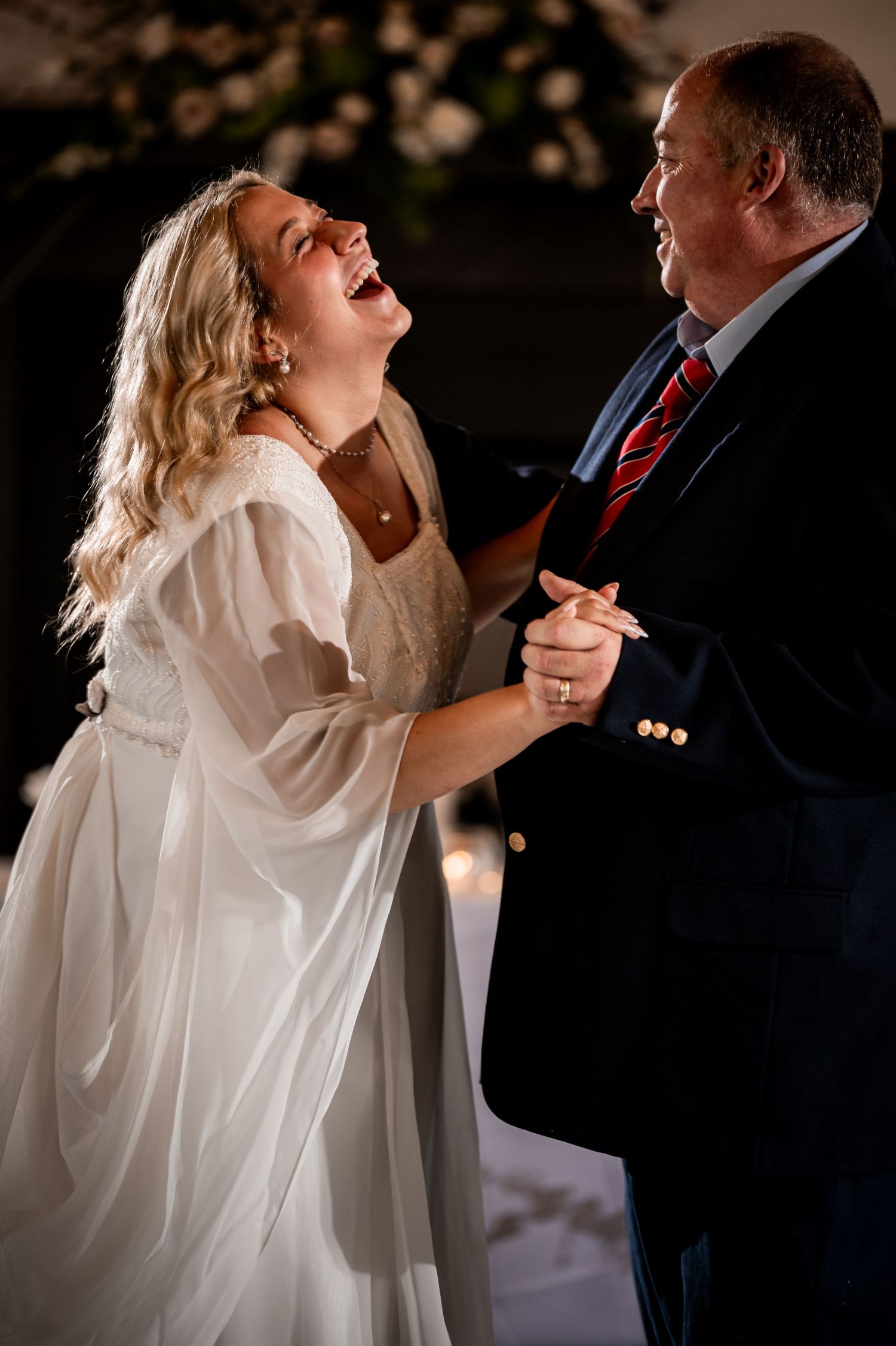 First dance with Bride and father during the wedding reception.