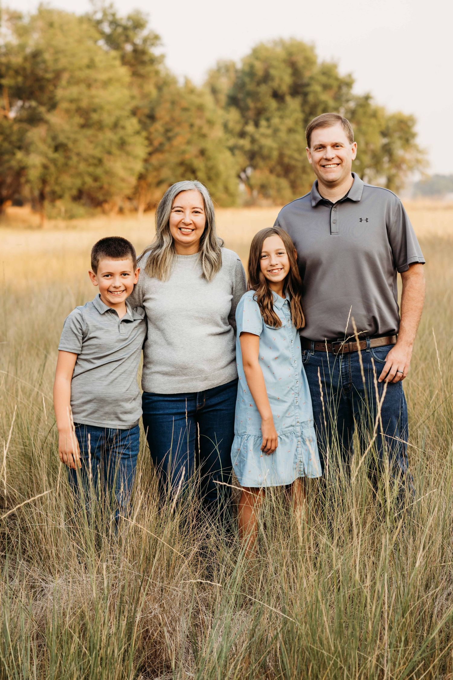 A family portrait taken at Whitman Mission in Walla Walla.