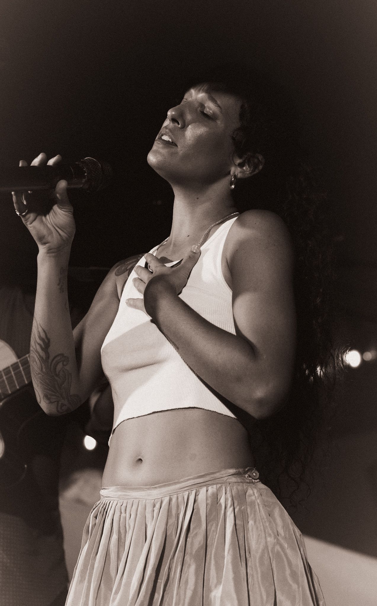 Fotografía de concierto para artista puertorriqueña.