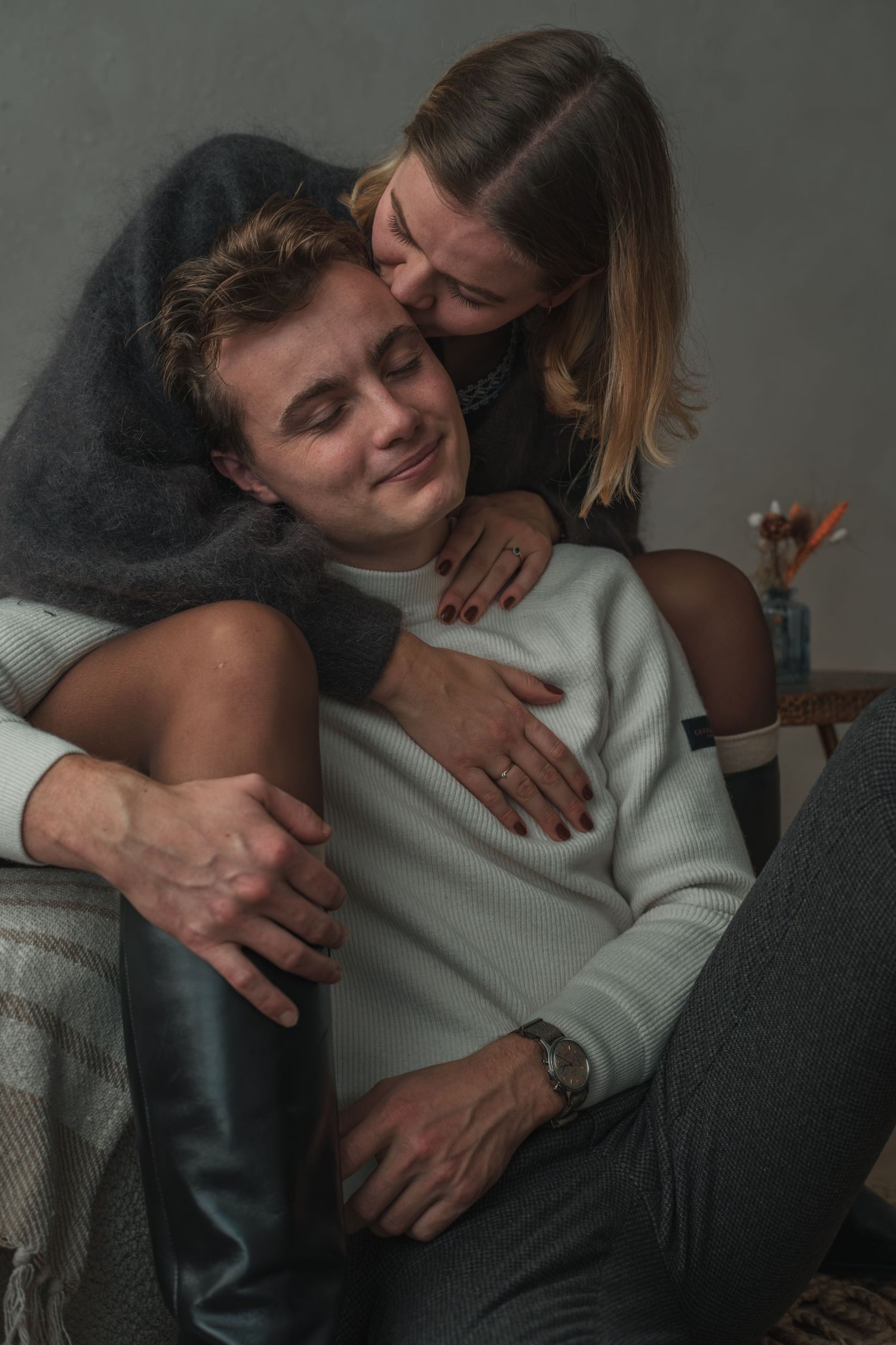 Studio shoot Evianne en Matthijs
