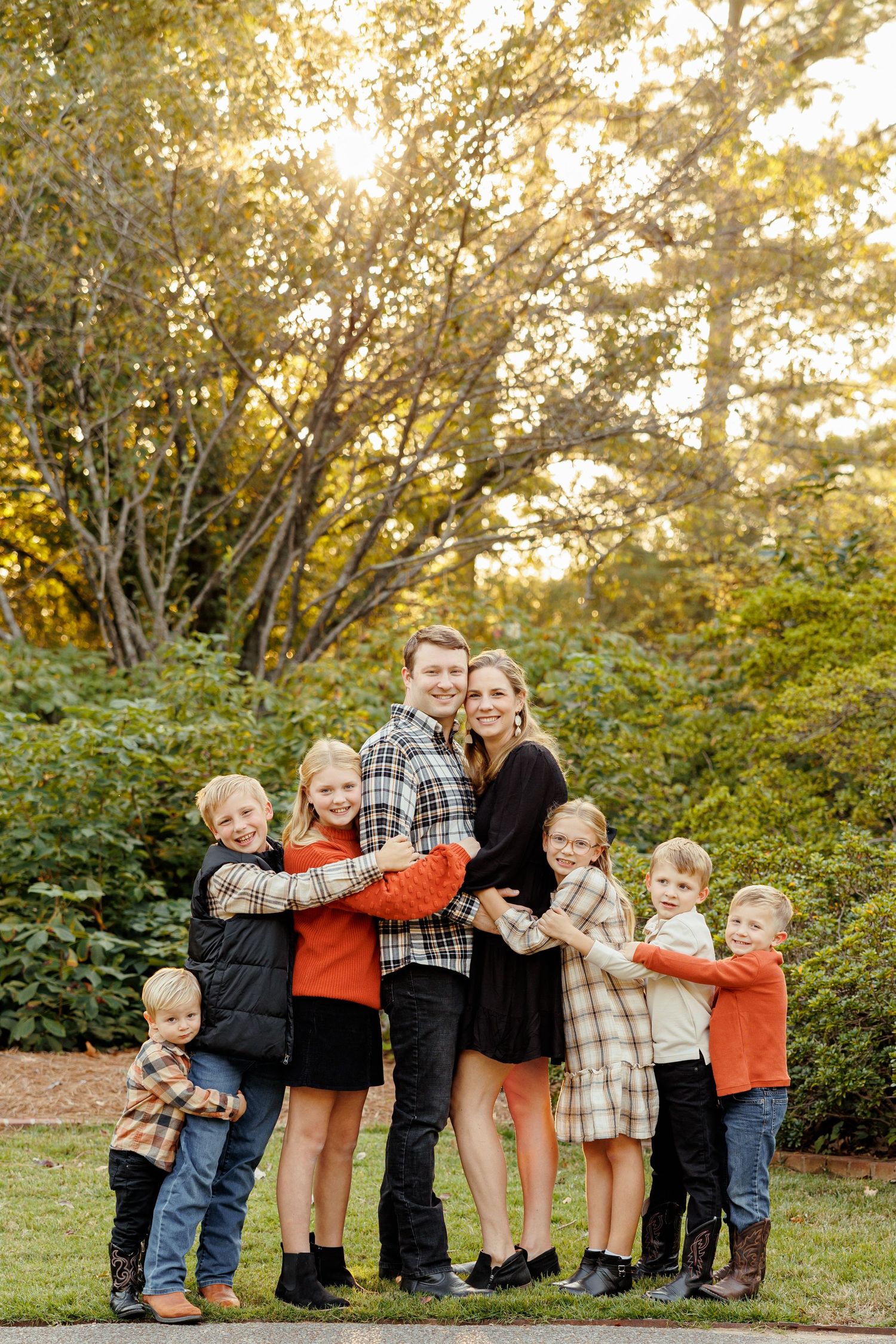Family portrait at Memphis Botanic Garden by Memphis photographer Emily Joy Photography