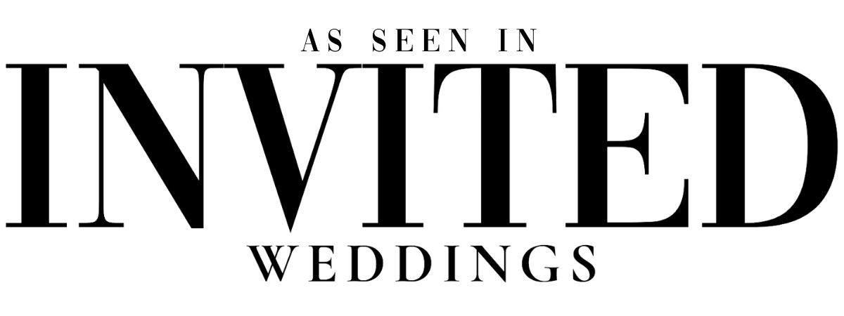 Elegant typography showing 'INVITED' text in classic serif font.