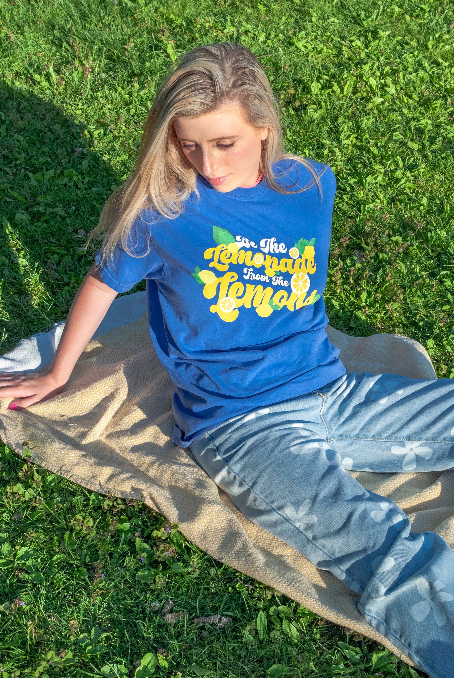 Portrait of a young woman modeling merchandise during an outdoor branding session