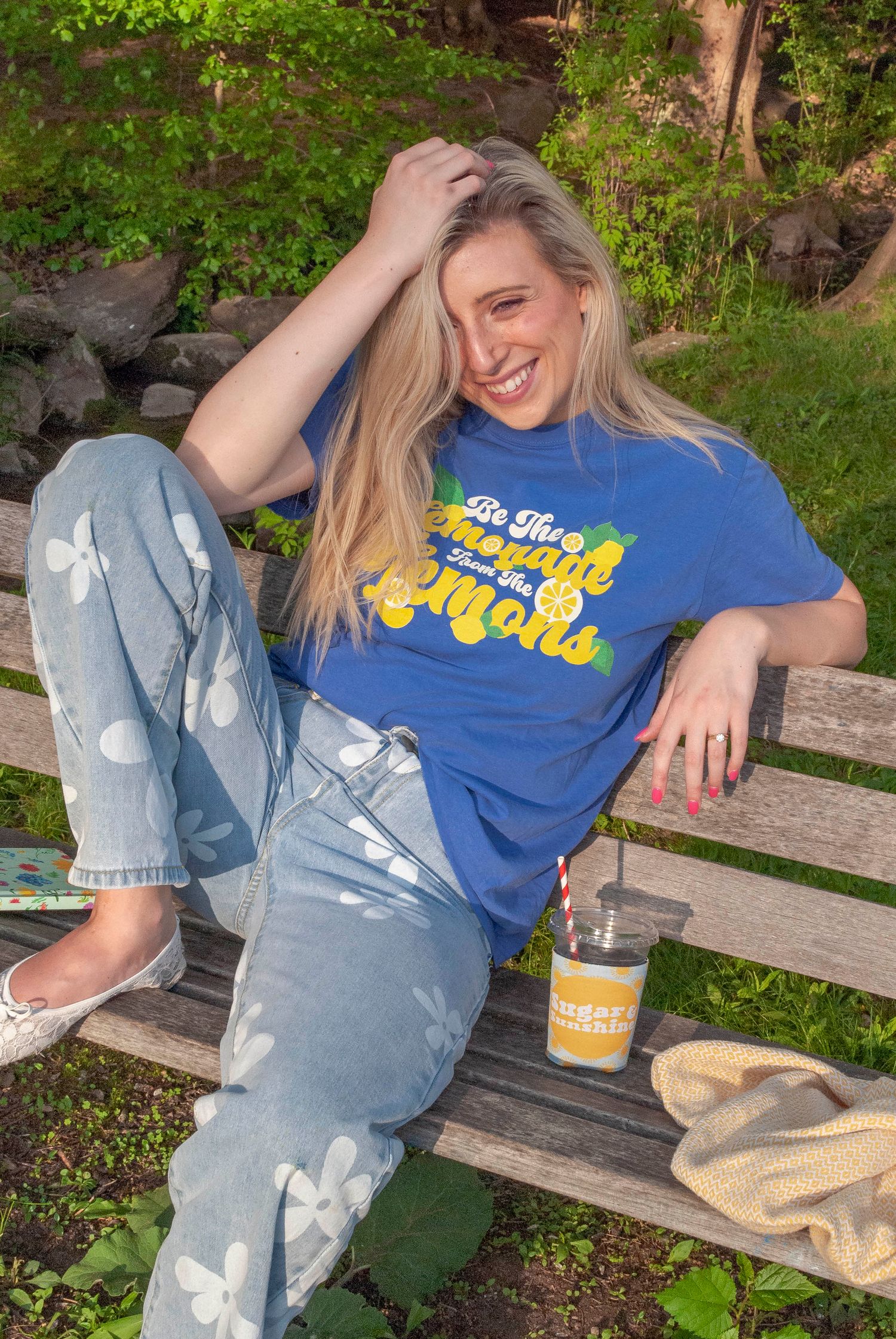 Portrait of a young woman modeling merchandise during an outdoor branding session