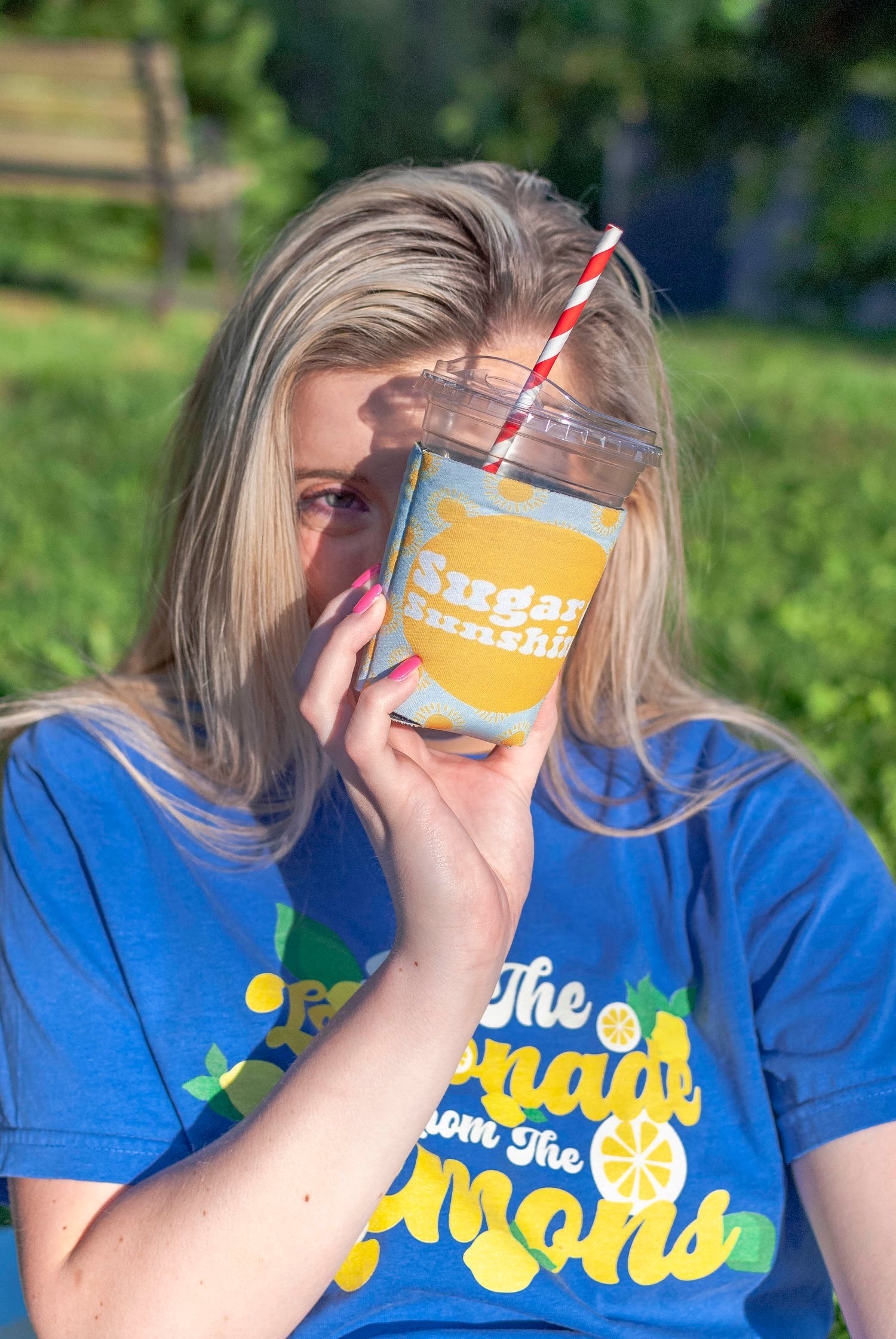 Portrait of a young woman modeling merchandise during an outdoor branding session