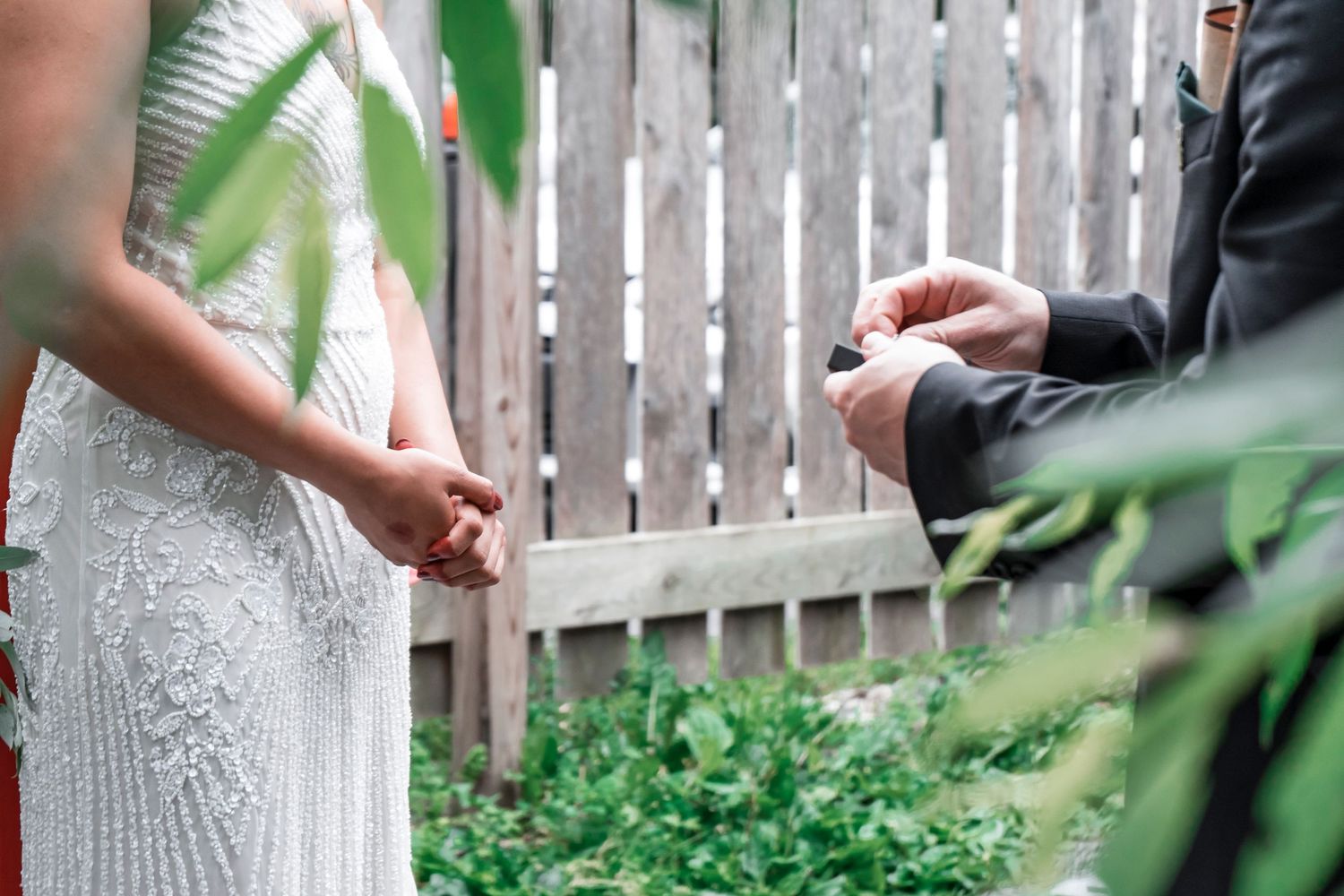 Documentary Elopement ceremony in Ithaca NY shot on film