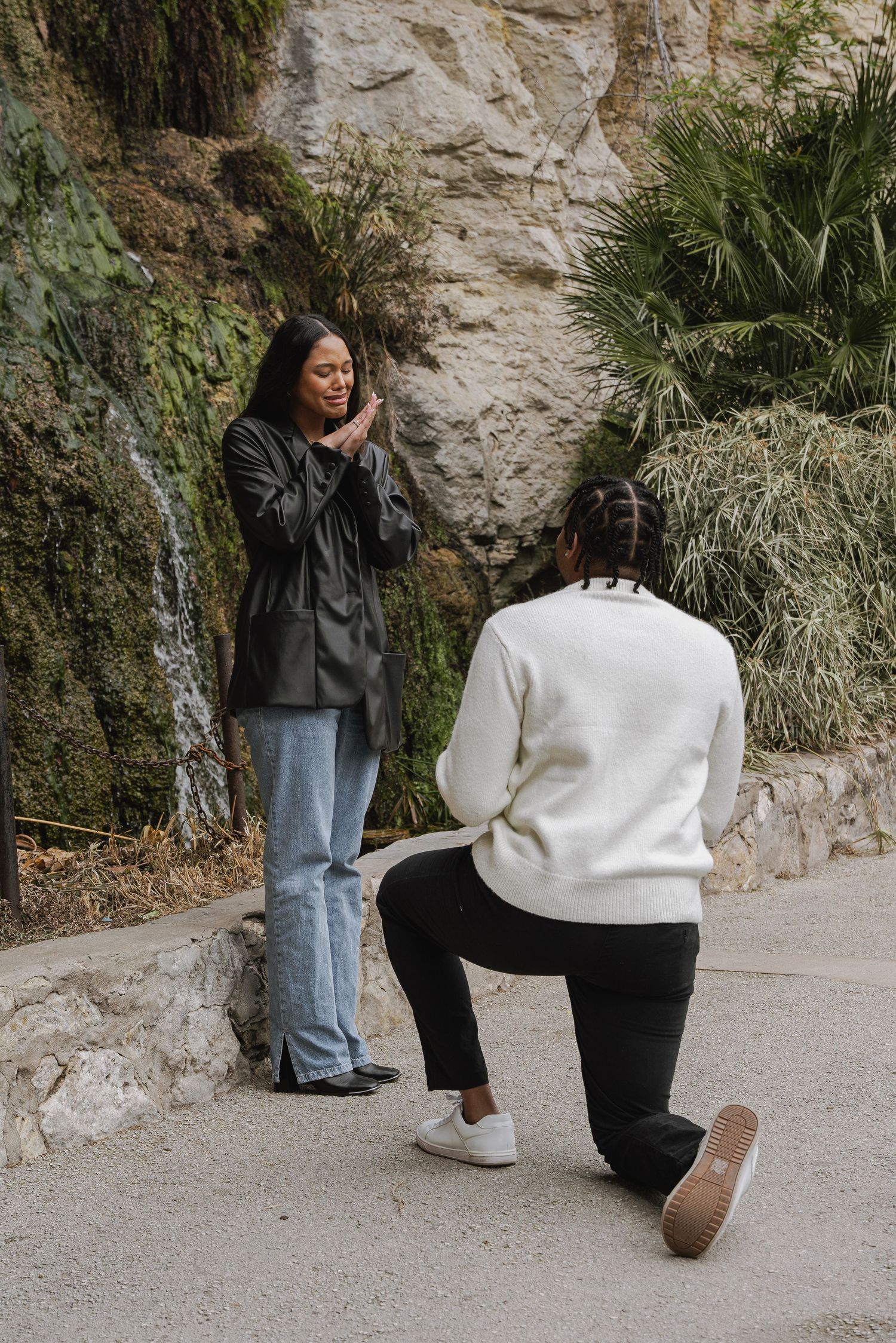 Surprise proposal photography Austin Texas - capturing authentic engagement moments