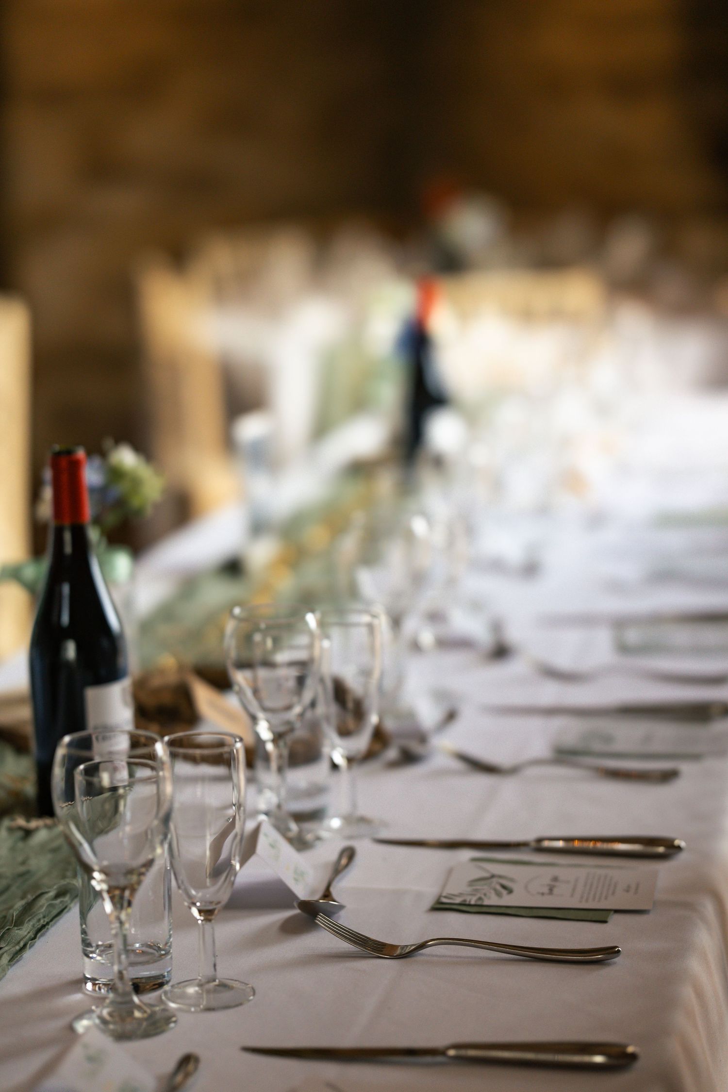 Wedding breakfast top table display