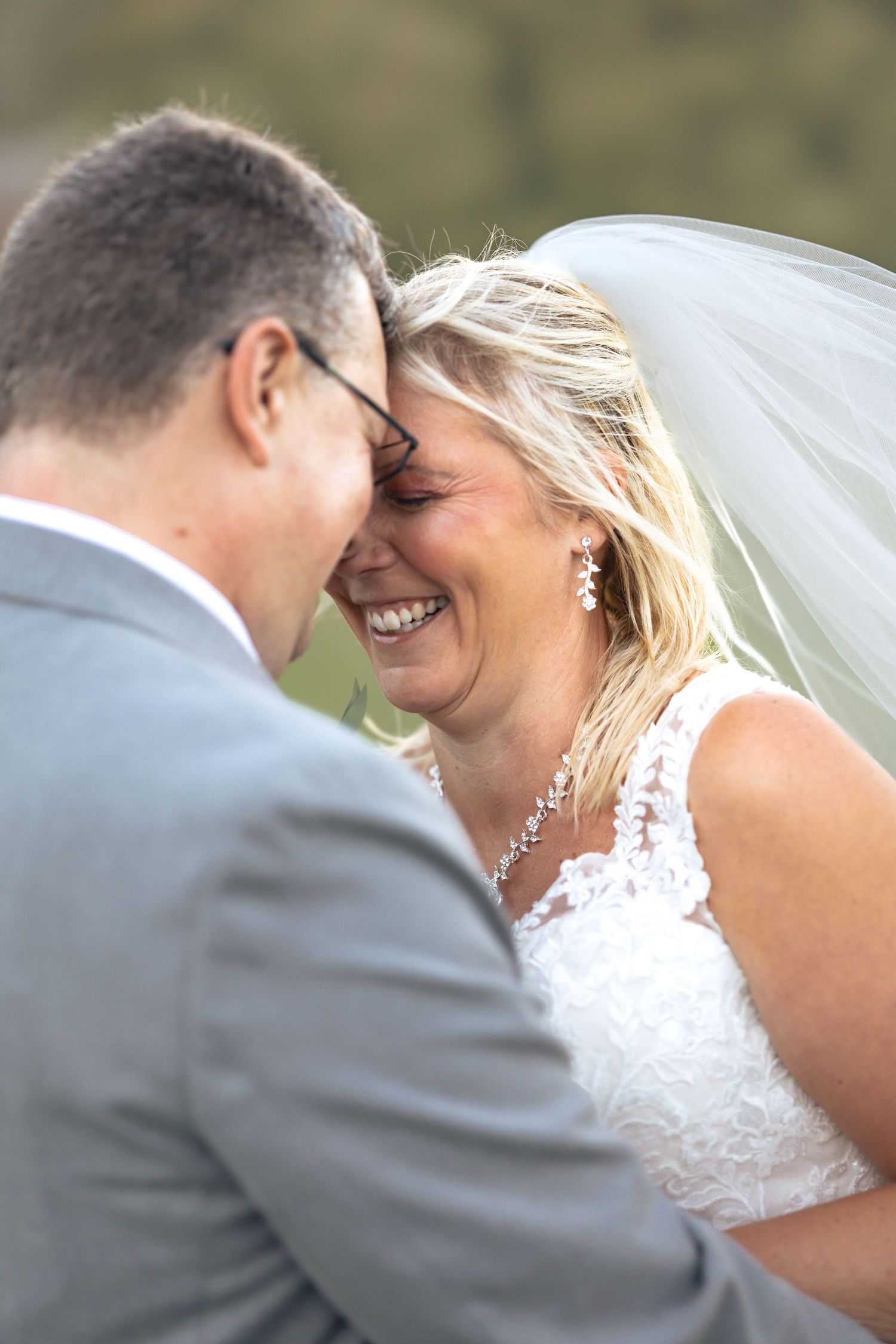Bride and Groom share candid funny moment