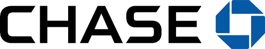 The Chase bank logo featuring black text and a blue square geometric symbol.