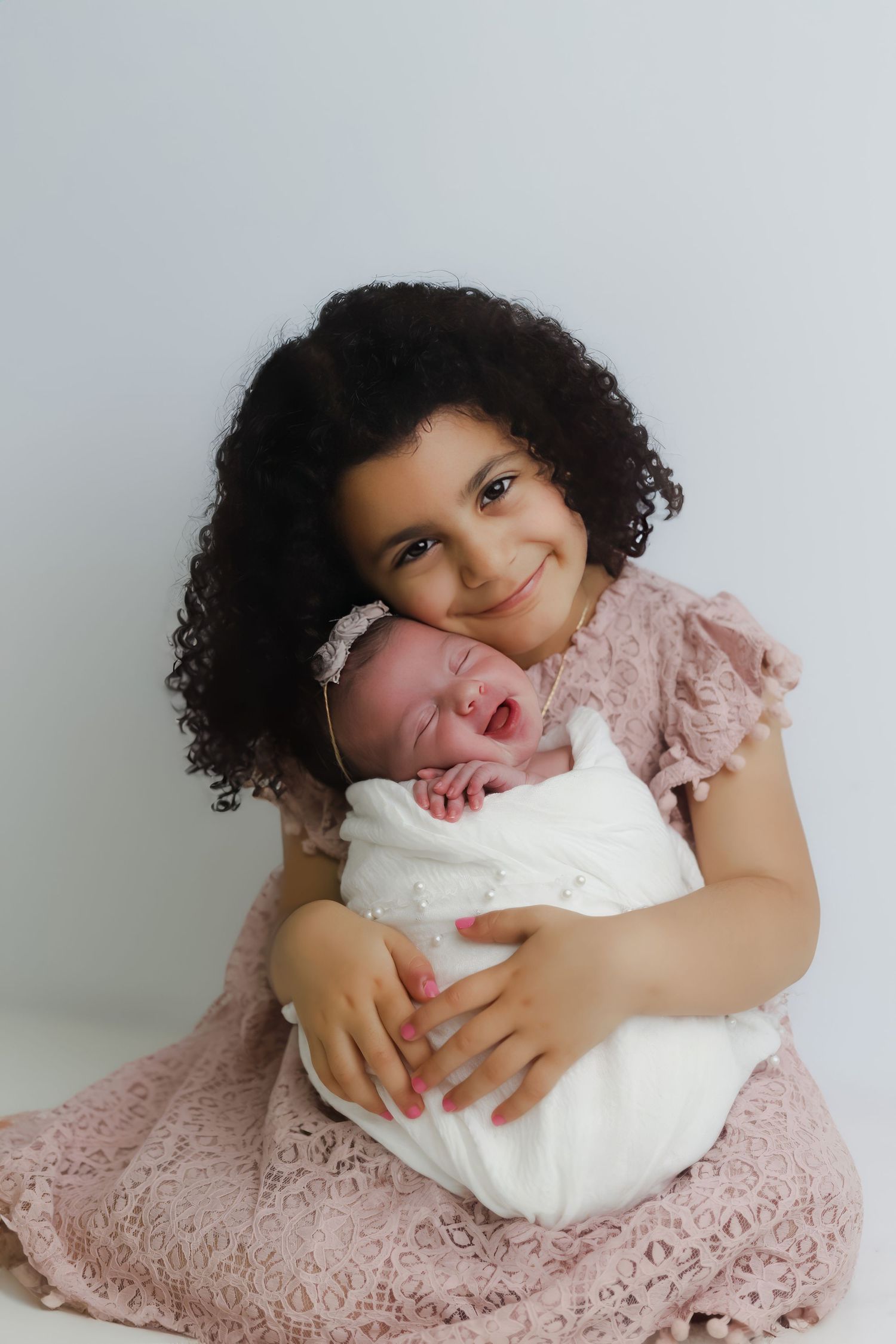 Newborn Girl wrapped Photography