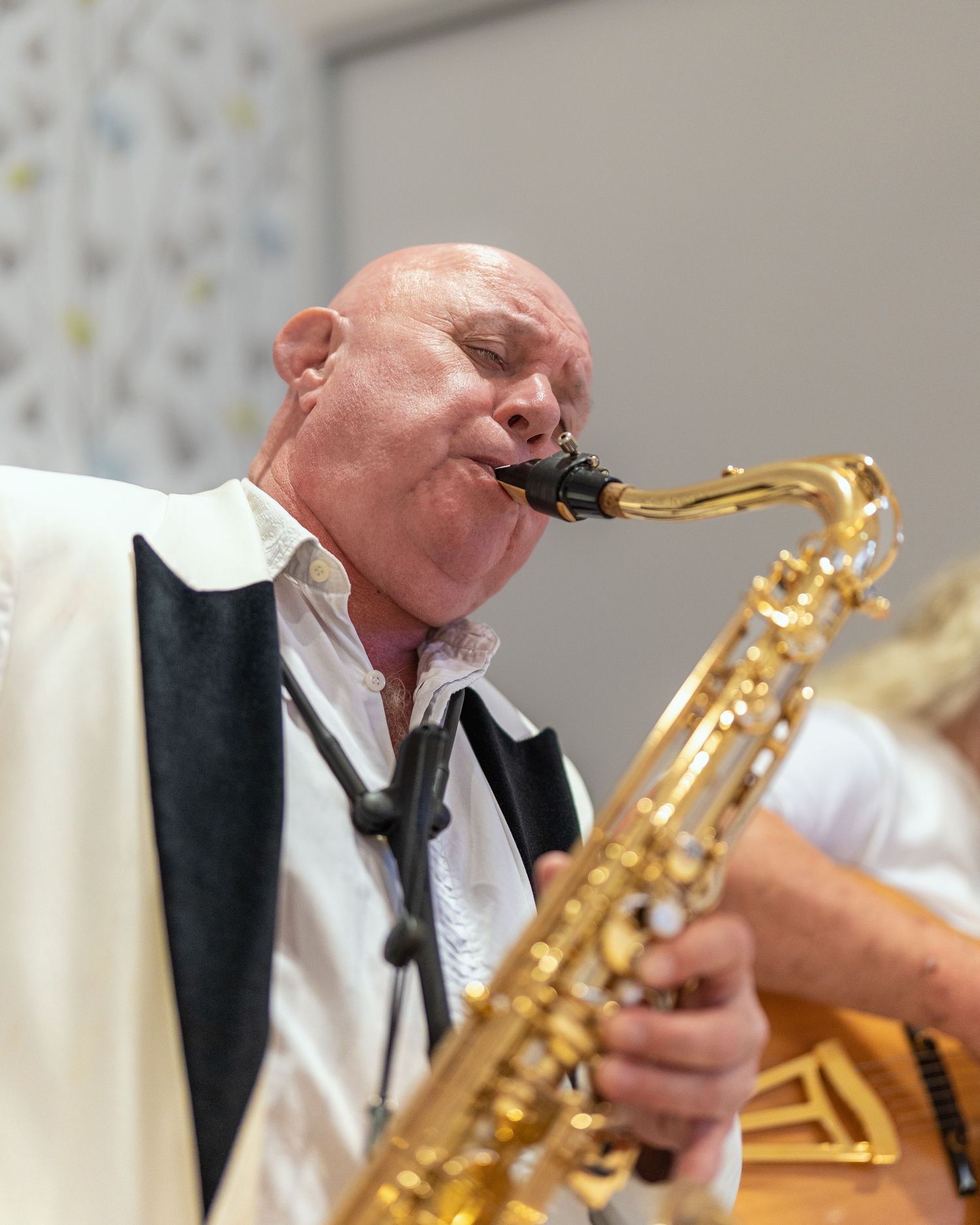 Auftritt eines Jazz Musiker