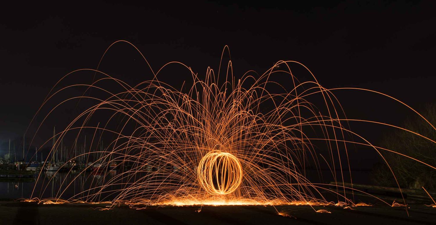 Light painting with the photo club.