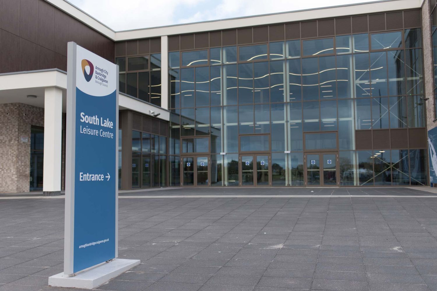 Front of the centre.