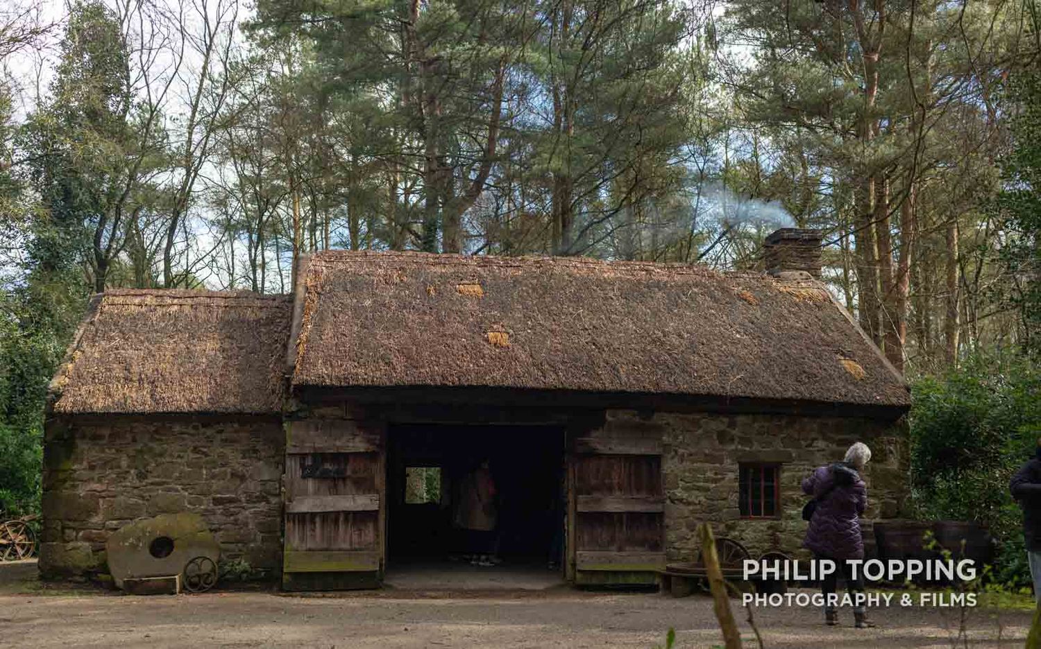 Thatched cottage or out house.