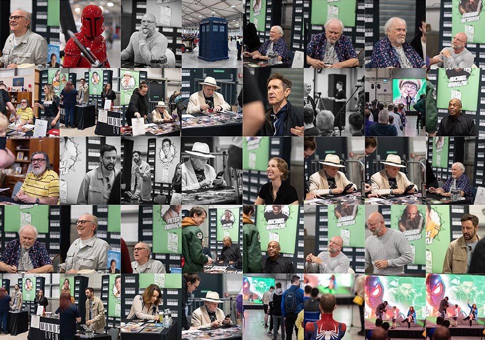 A collage of celebrities I photographed at the Comic Con on Saturday.