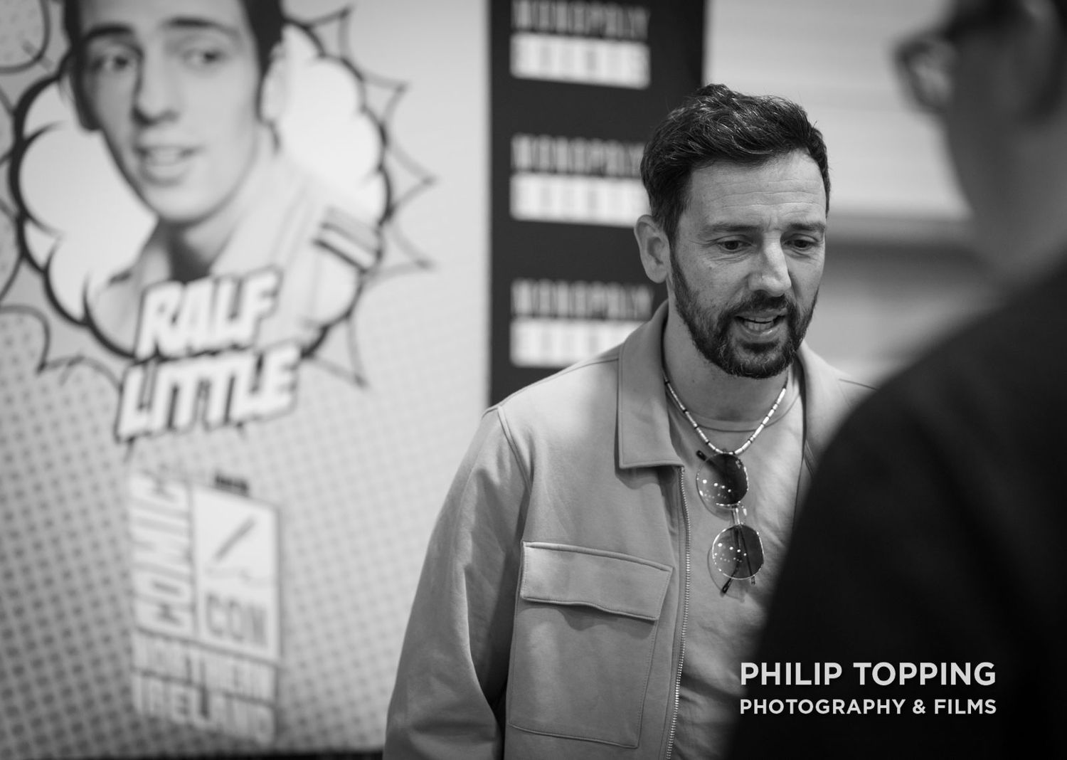 Mono photo of Ralf Little.
