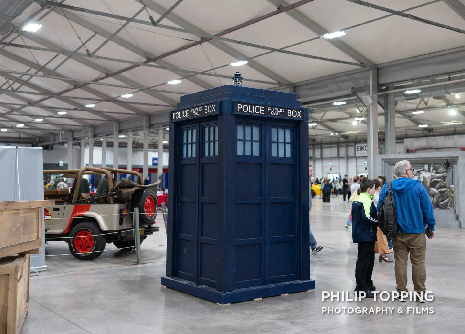 Doctor Who prop in the centre of the convention.