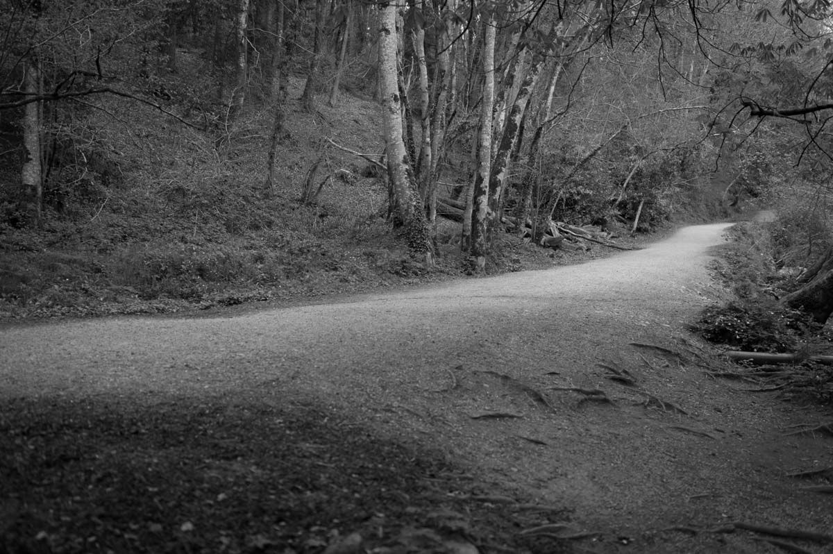 Curved path showing the Glens loop.
