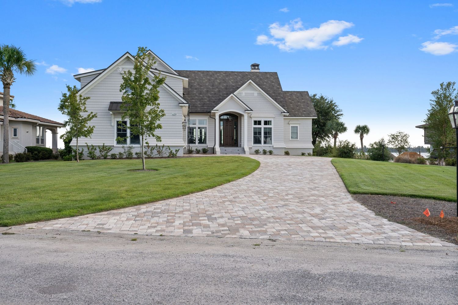 Picturesque home on the water.