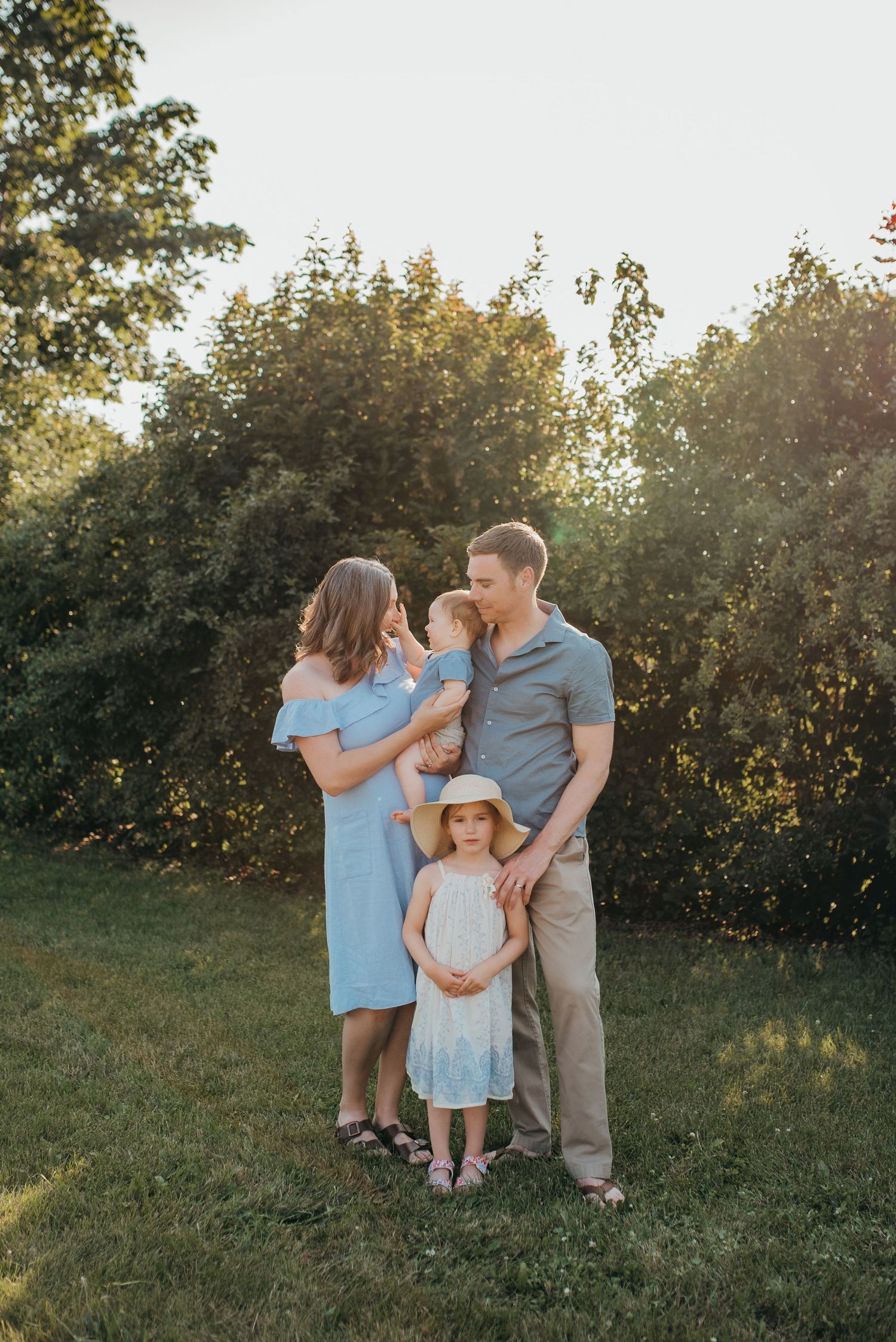 Outdoor family session portrait