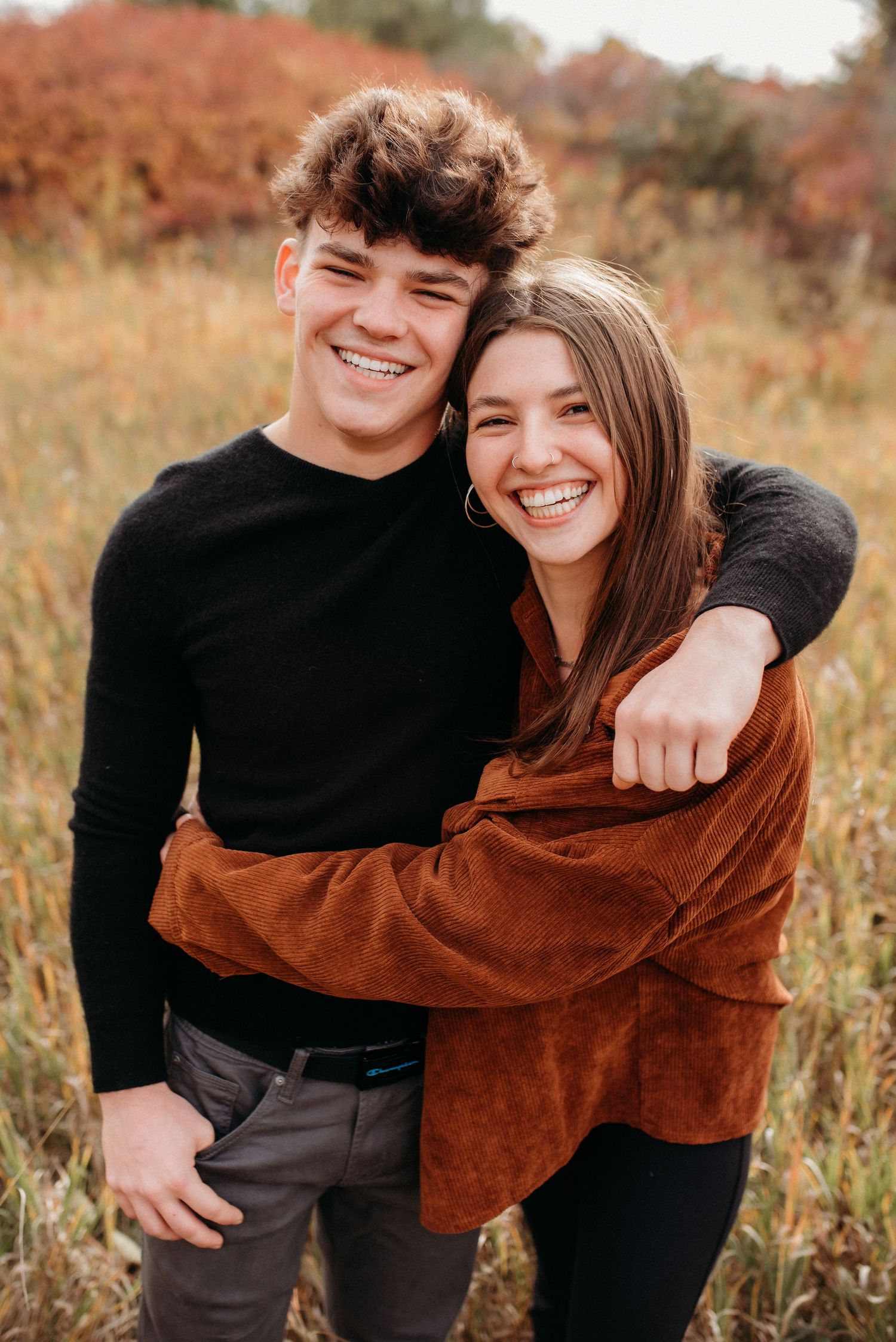 Outdoor older sibling family session