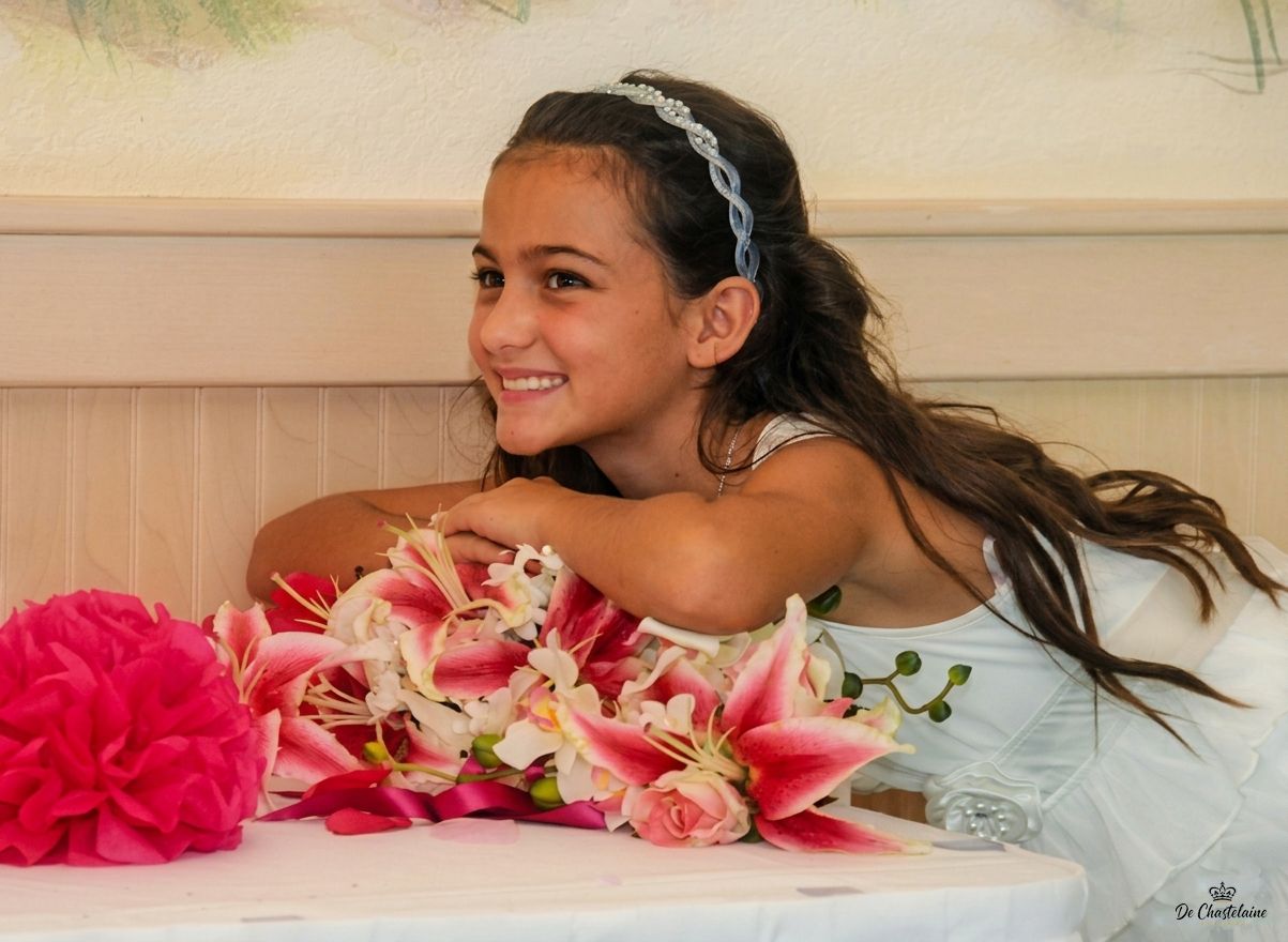 Bridesmaid Young with Flowers