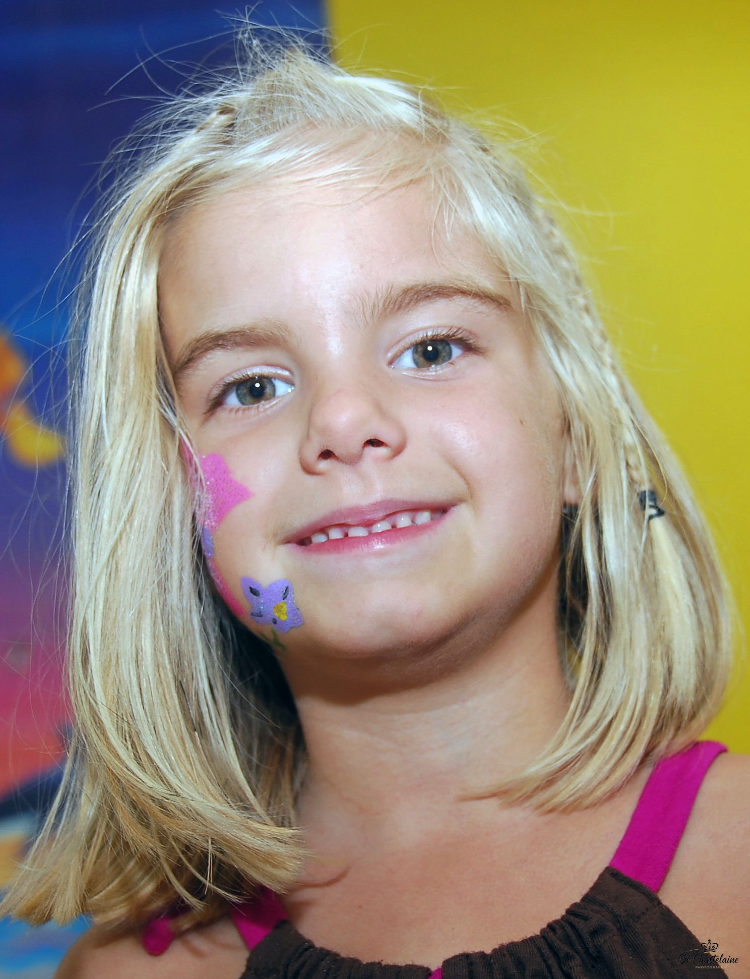 Child portrait with face paint