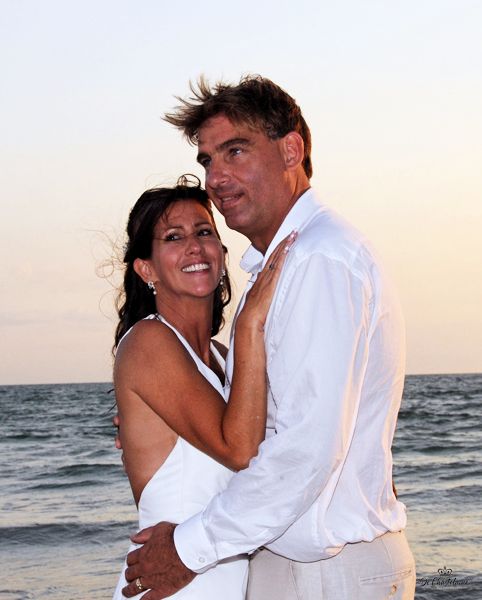 Wedding Couple  at the Beach