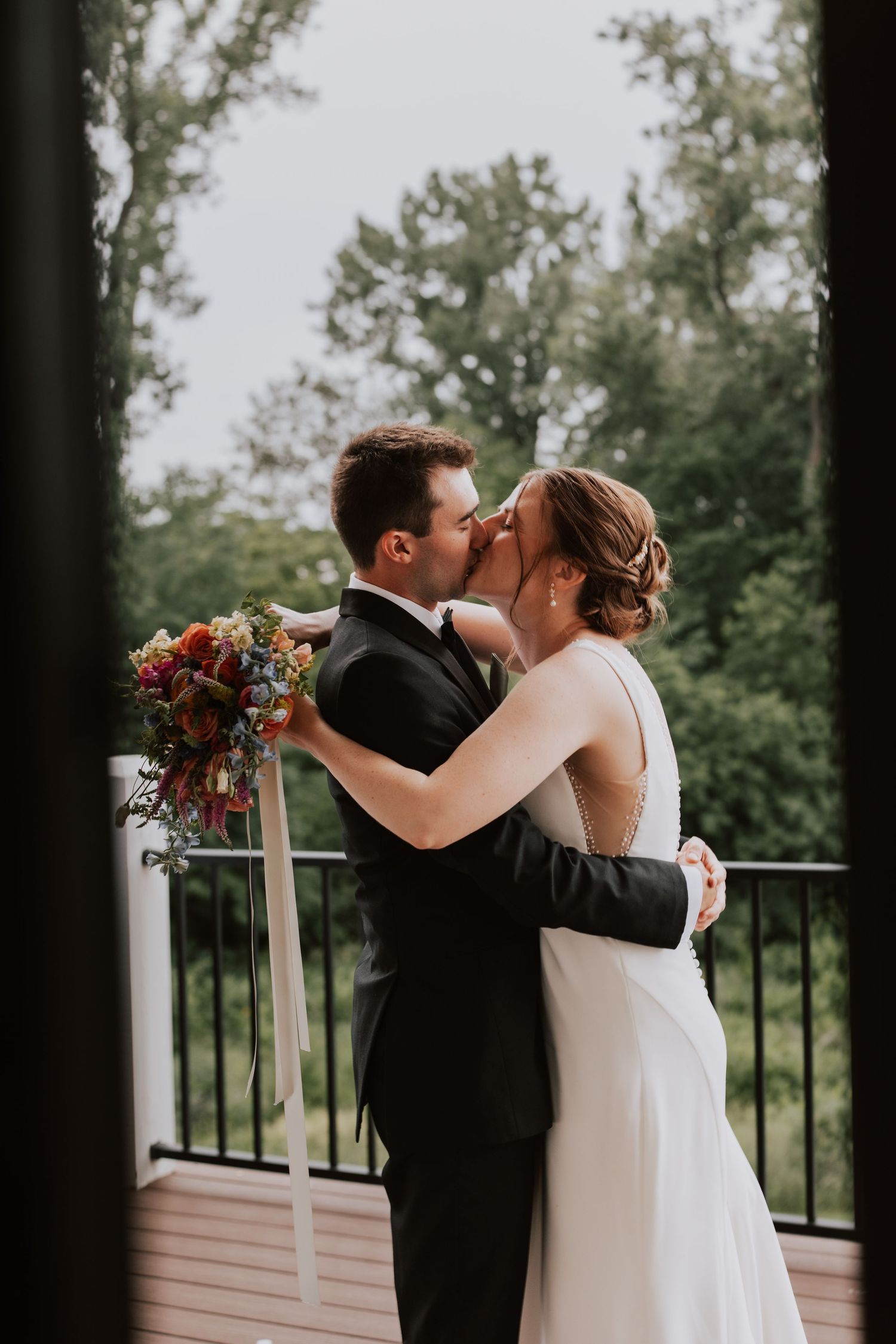 Bride and Groom Romantic Shot