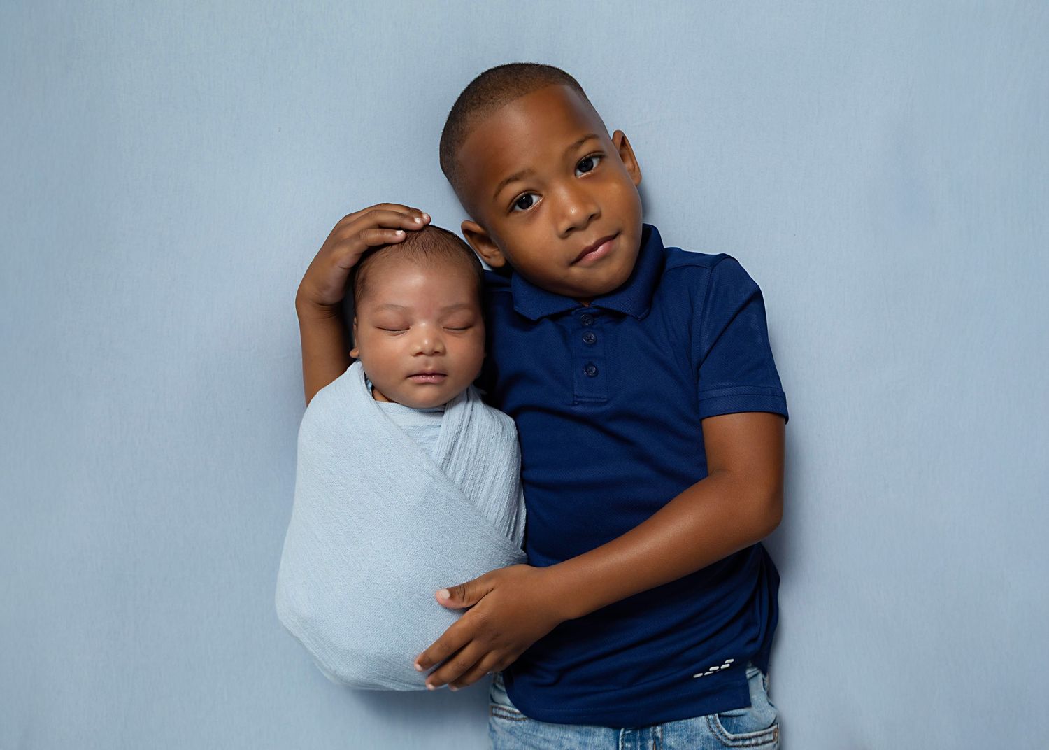 baby boy and big brother