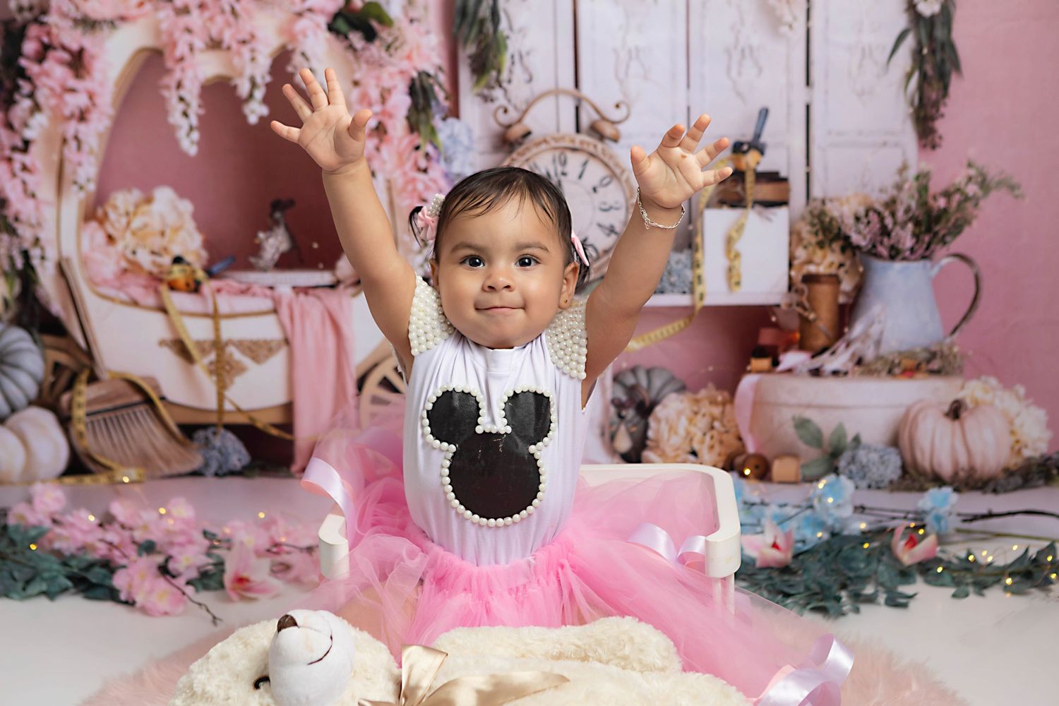 Princess themed first birthday session