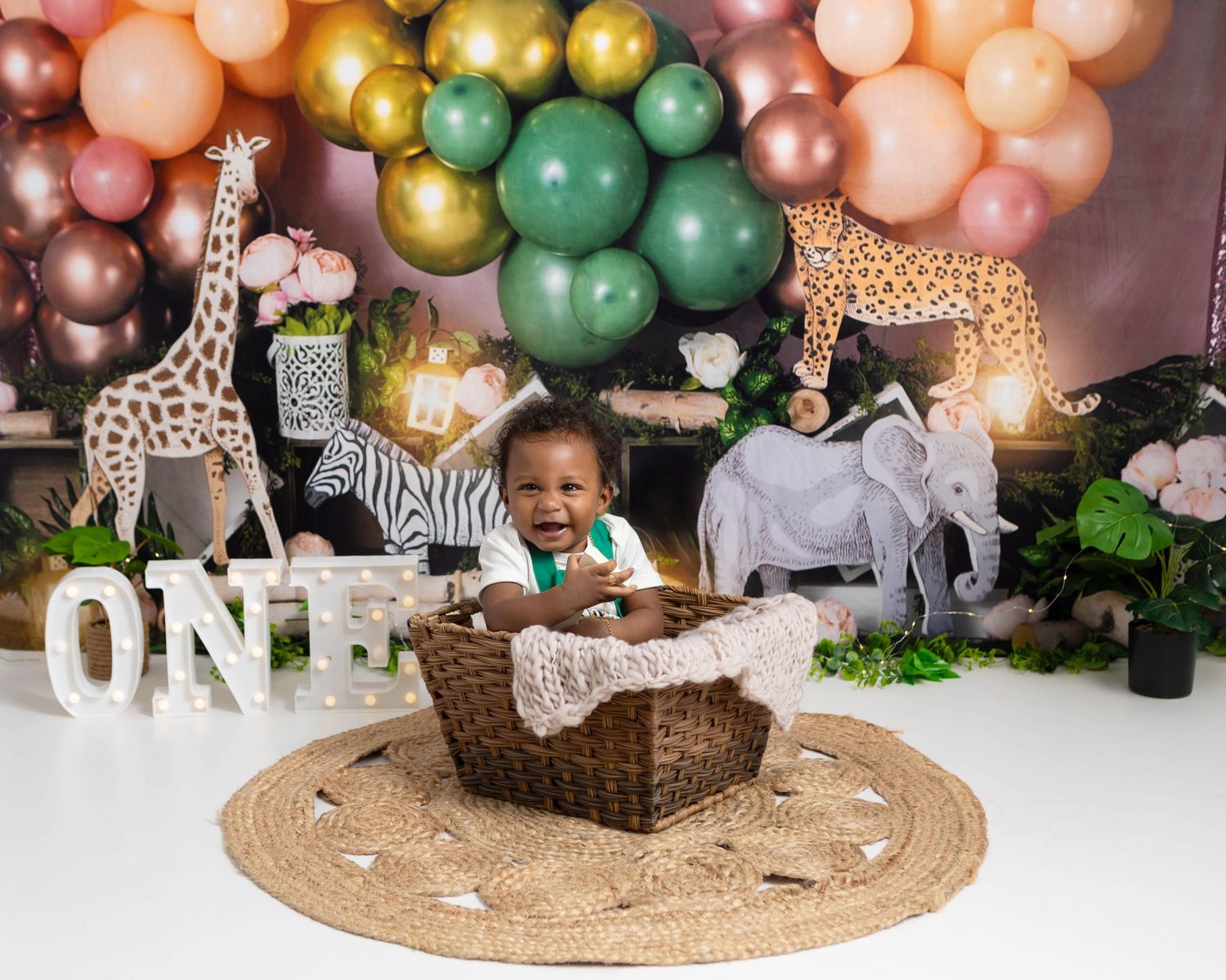 Safari themed first birthday