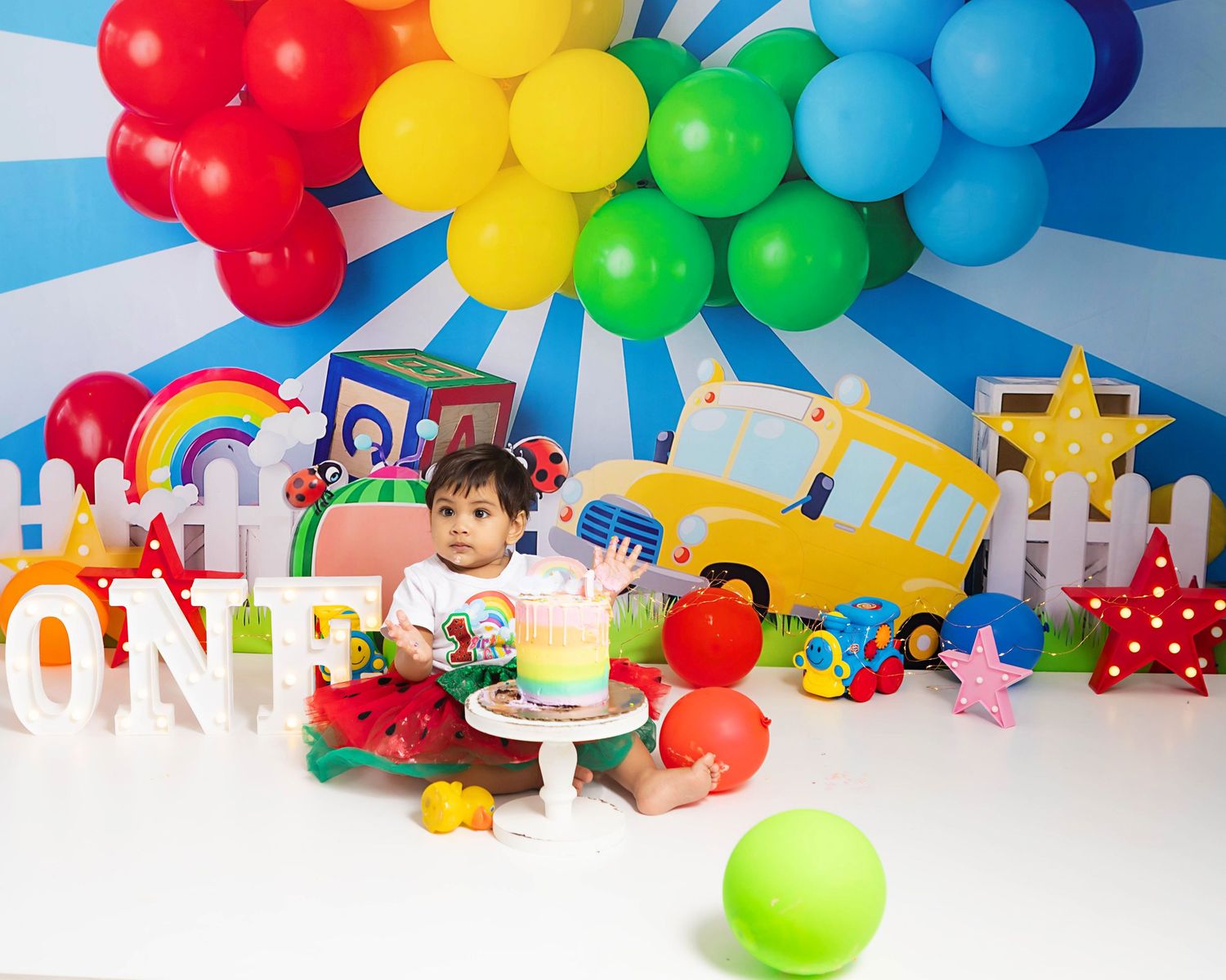 Cocomelon themed first birthday for a baby girl