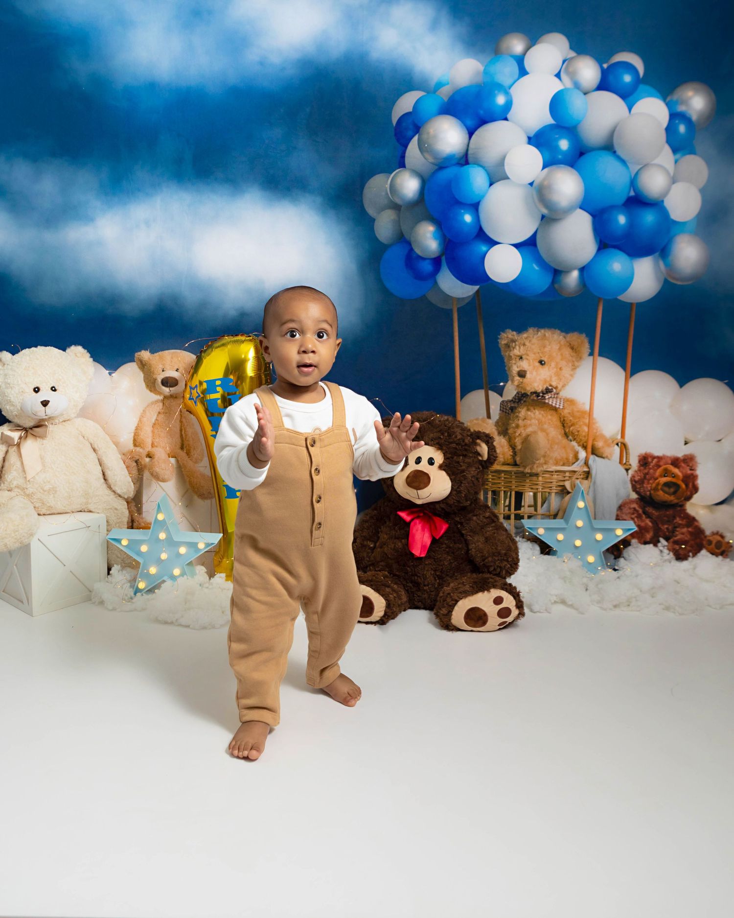 Hot air balloon first birthday