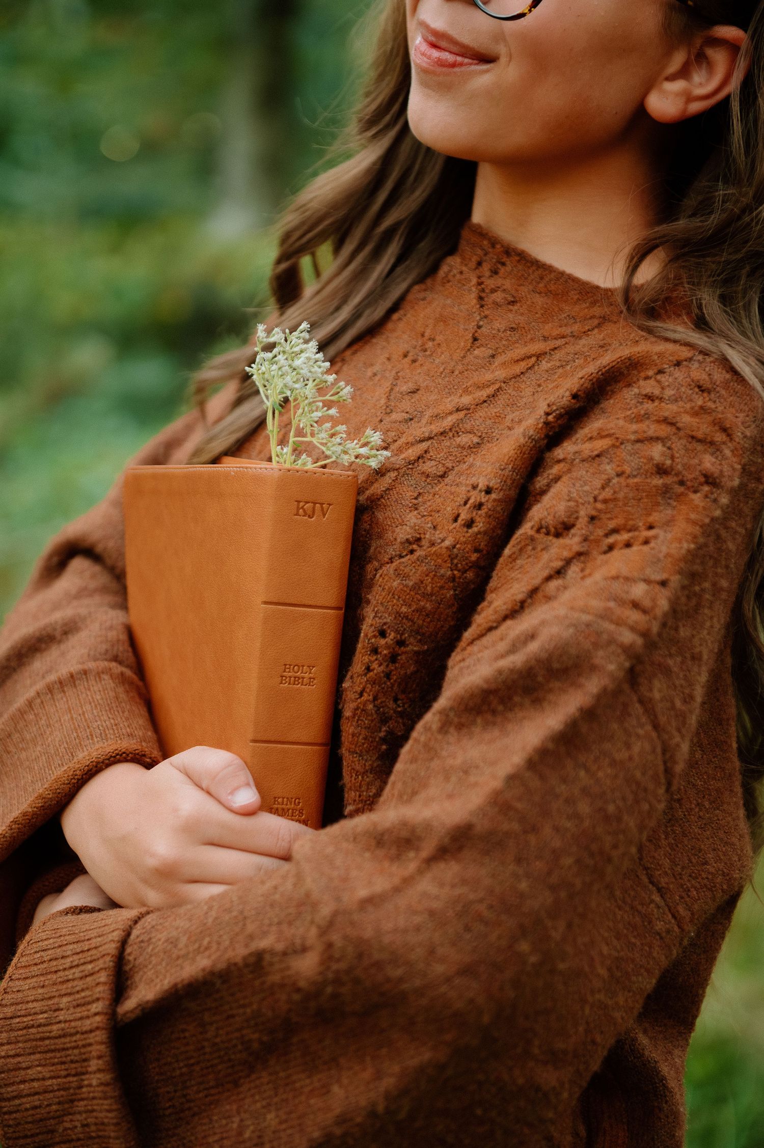 A creative portrait session featuring wedding photographer in autumn outdoor scenery.