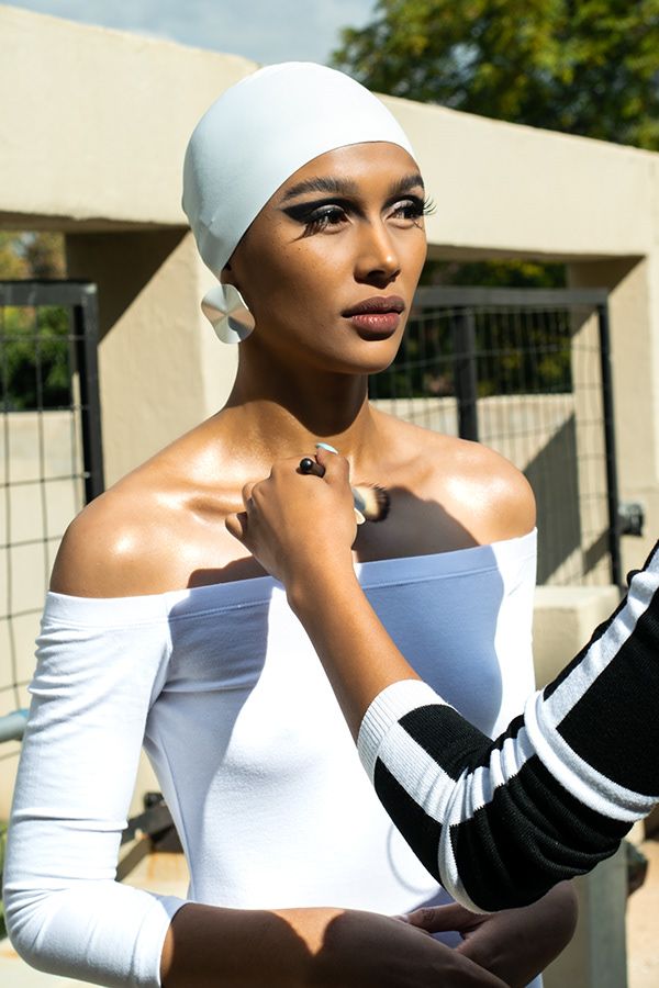 Editorial fashion shoot photographed in Johannesburg studio