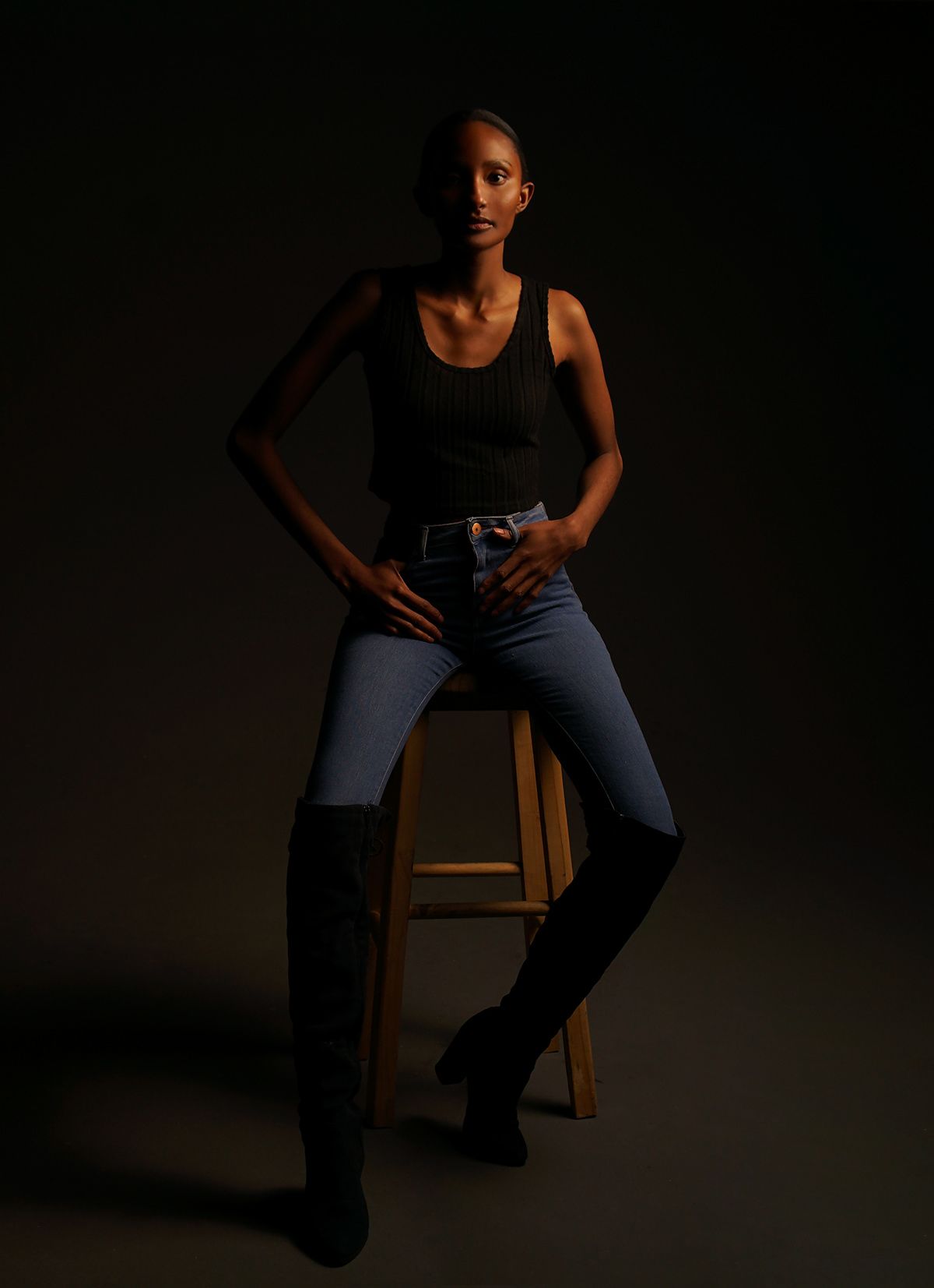 Editorial fashion shoot photographed in Johannesburg studio