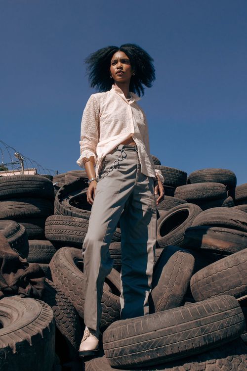 Editorial fashion shoot photographed in Johannesburg studio
