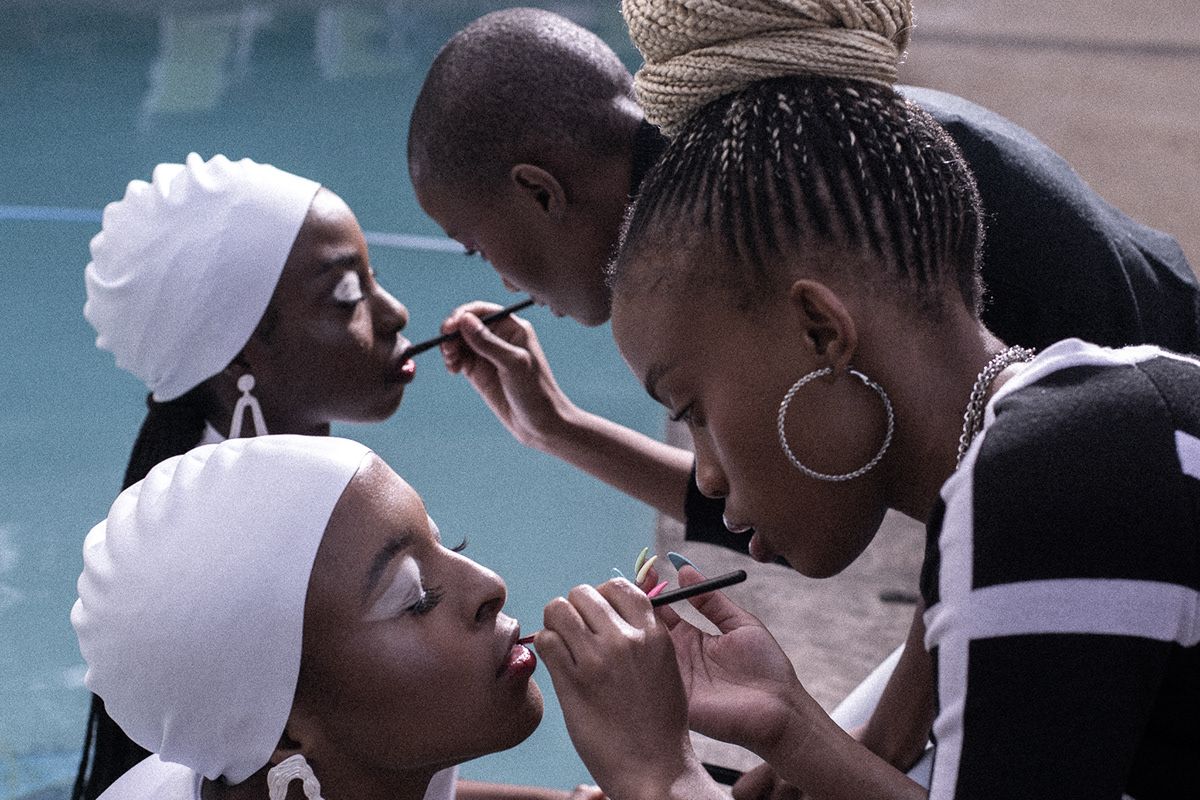 Editorial fashion shoot photographed in Johannesburg studio kisasa