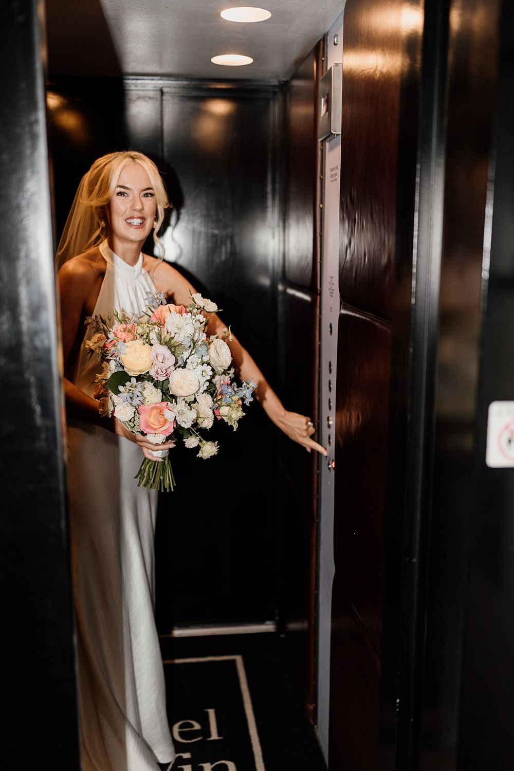 Flash bridal portraits at editorial wedding in the Costwolds.