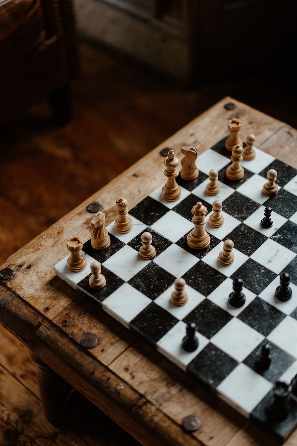 Chessboard at Rise Hall.