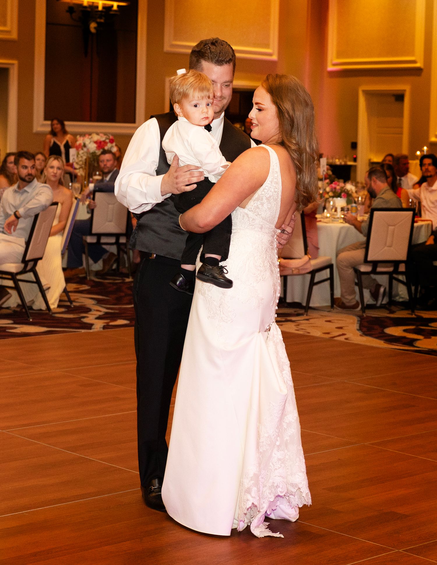 A couple on their wedding day.