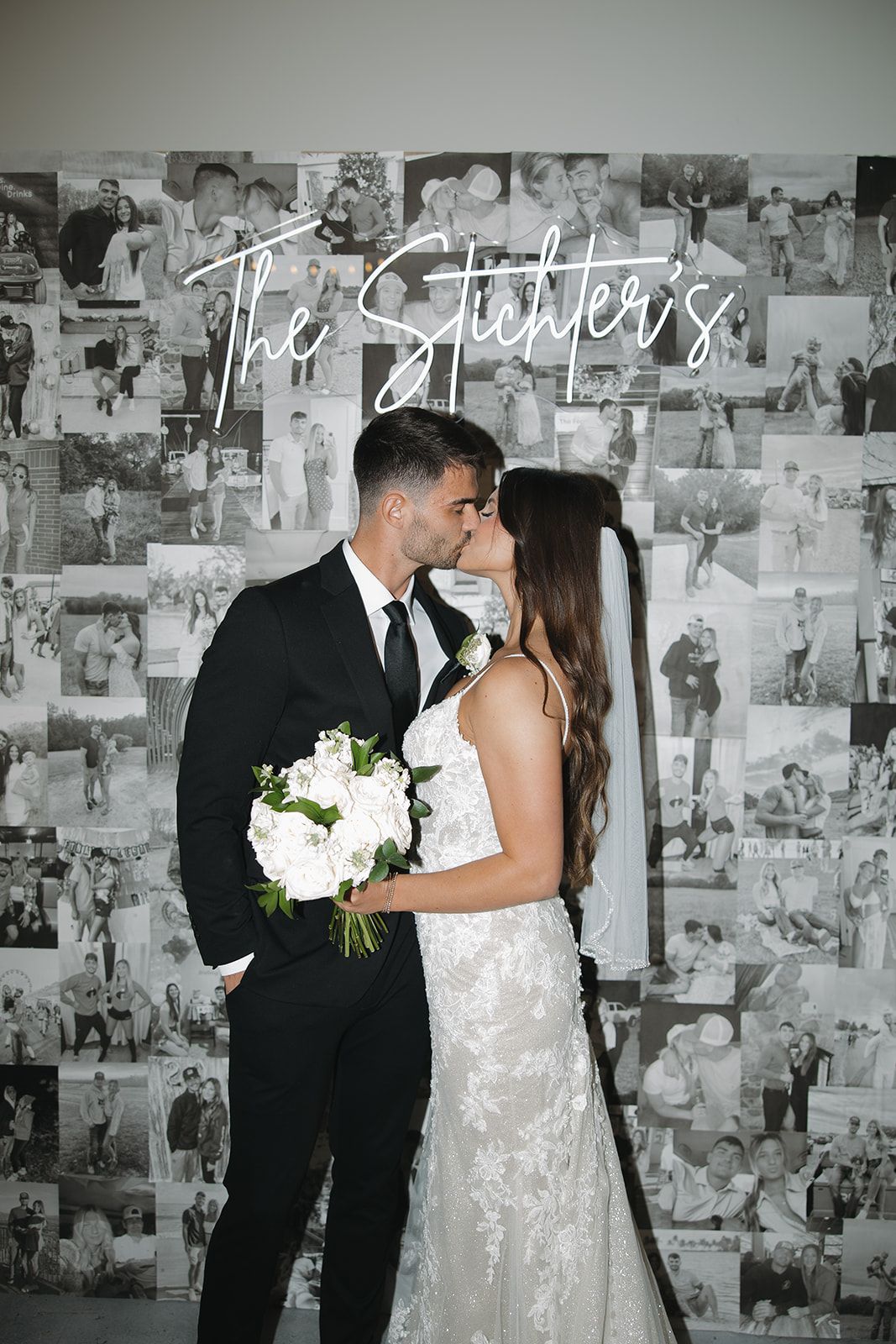 A couple on their wedding day.
