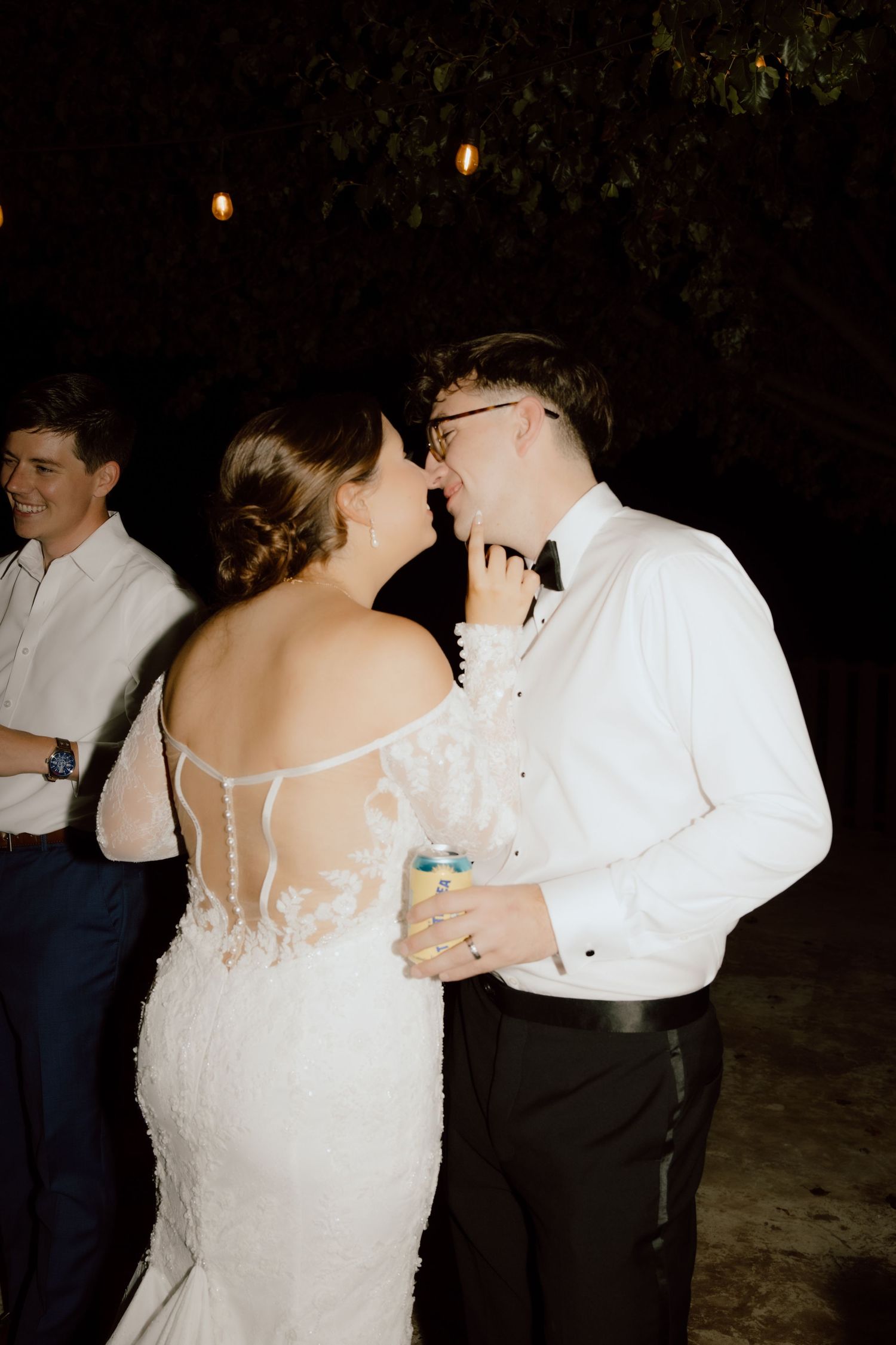 A couple on their wedding day.
