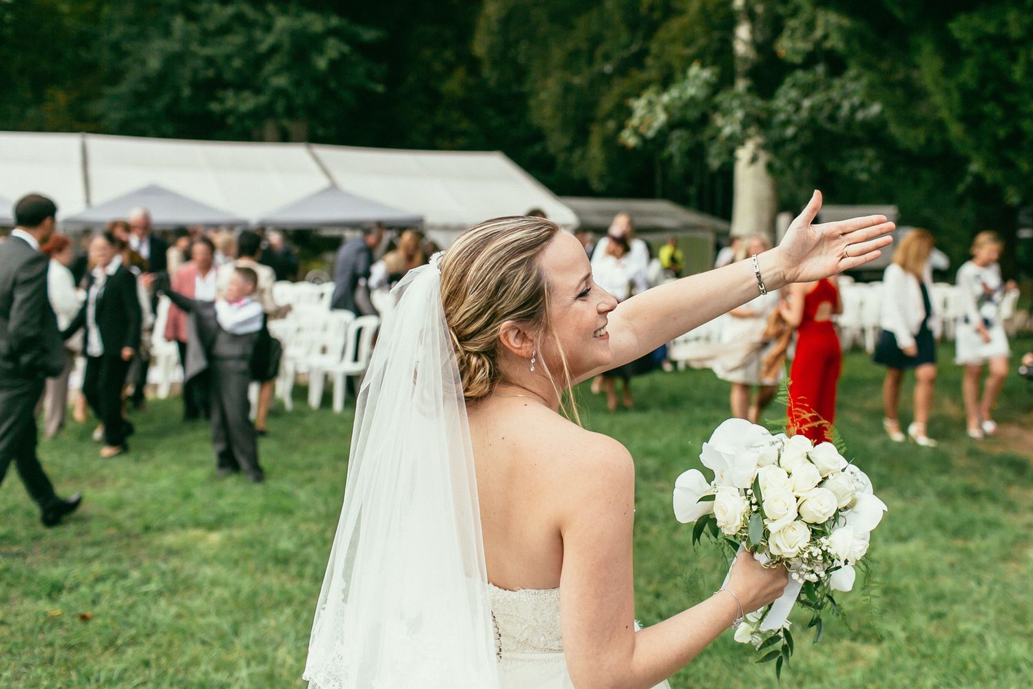 Artistic bridal portrait at Château de Changy. Fashion-forward wedding aesthetic meets timeless French romance