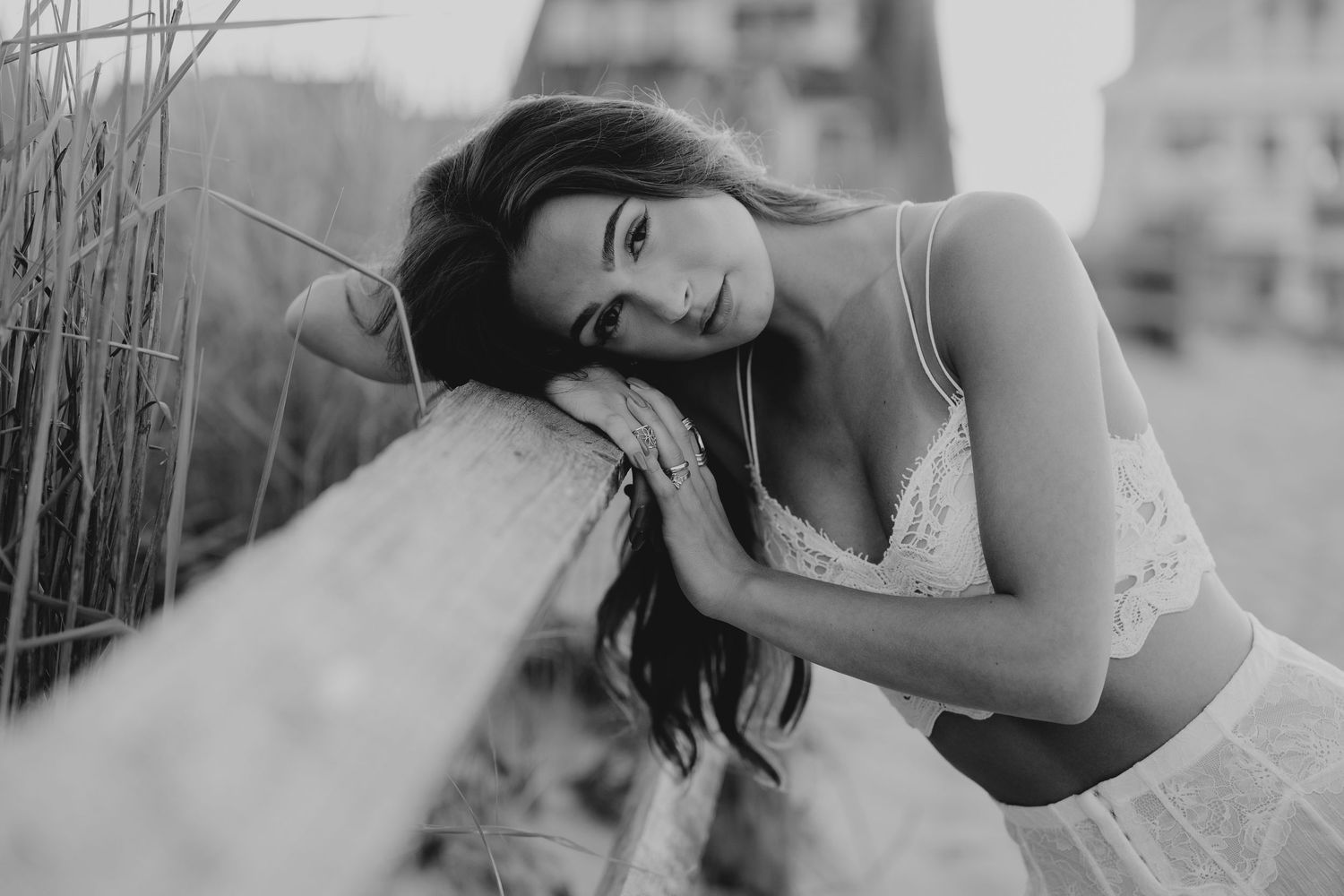 Black and white Editorial and portrait photography in Sea Girt, New Jersey
