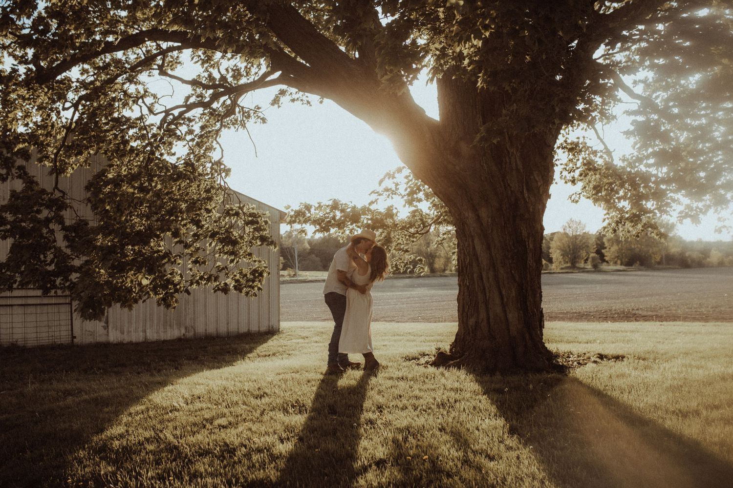 Romantic engagement session in Orono Ontario countryside by Orono family photographer”