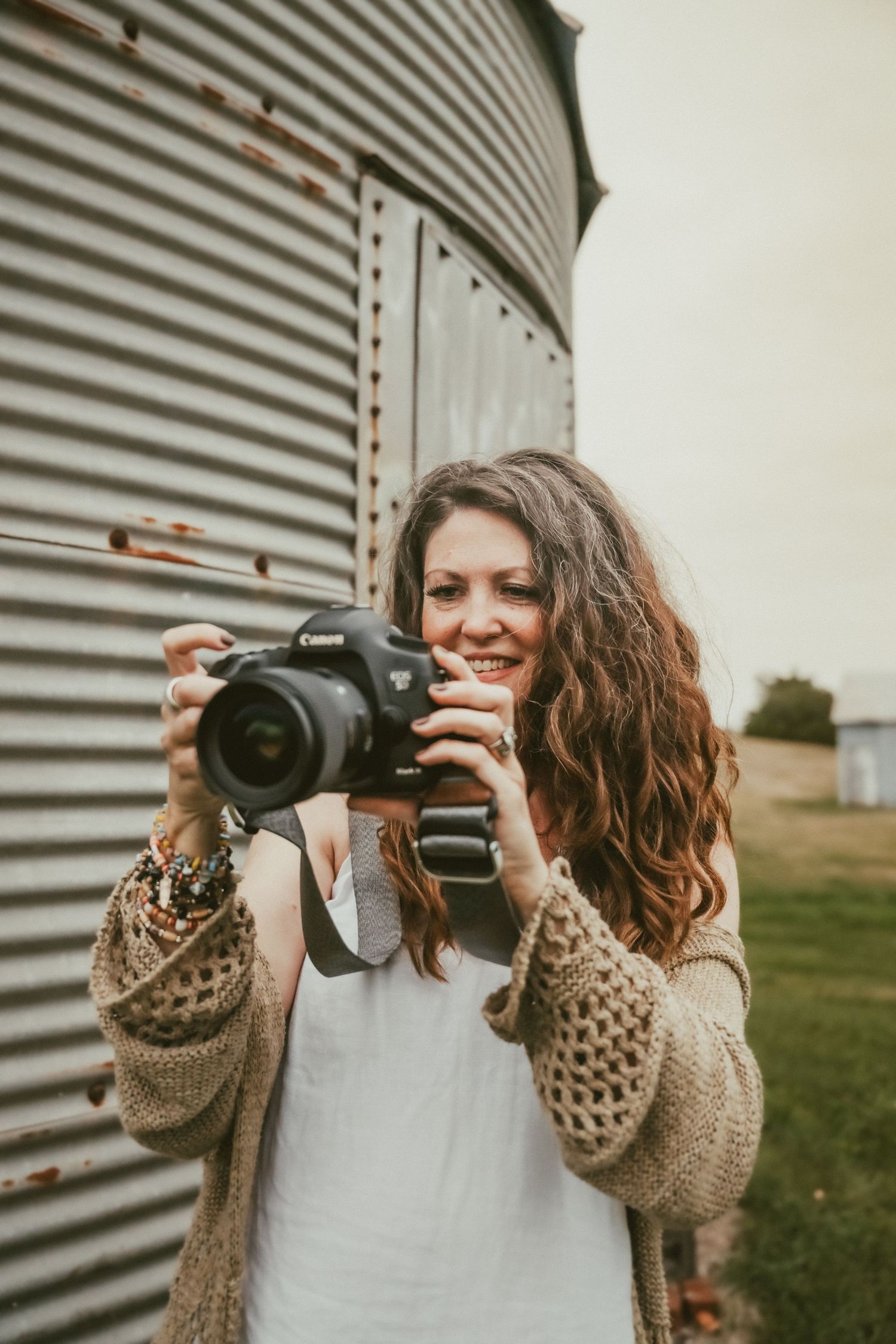 Motherhood photographer capturing a family connection during an outdoor photography session in Durham Region, Ontario