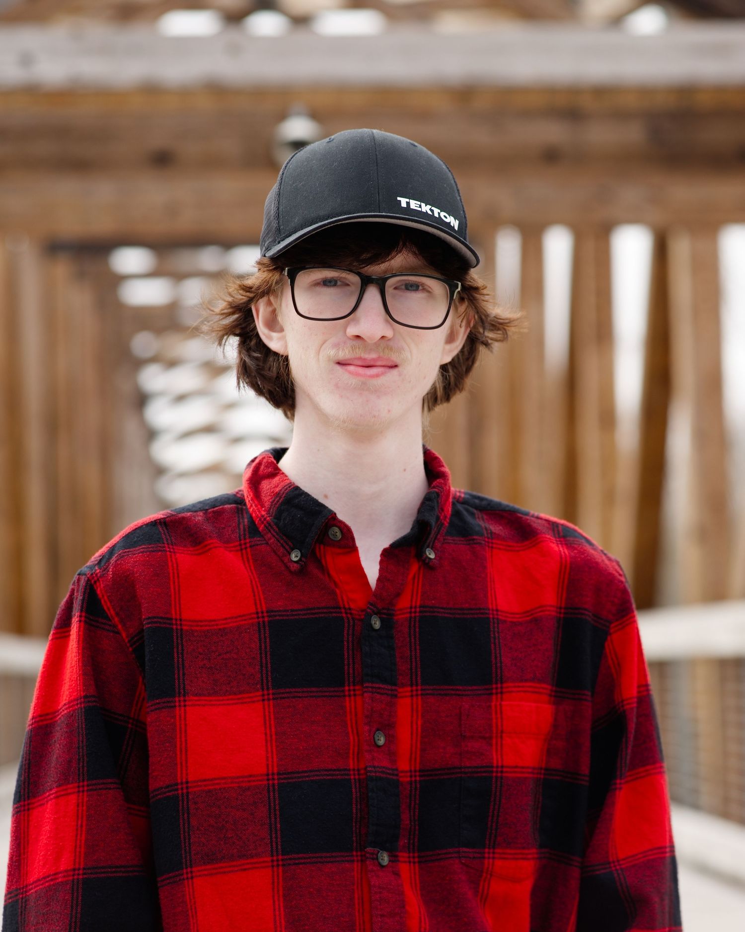 boy in red flannel